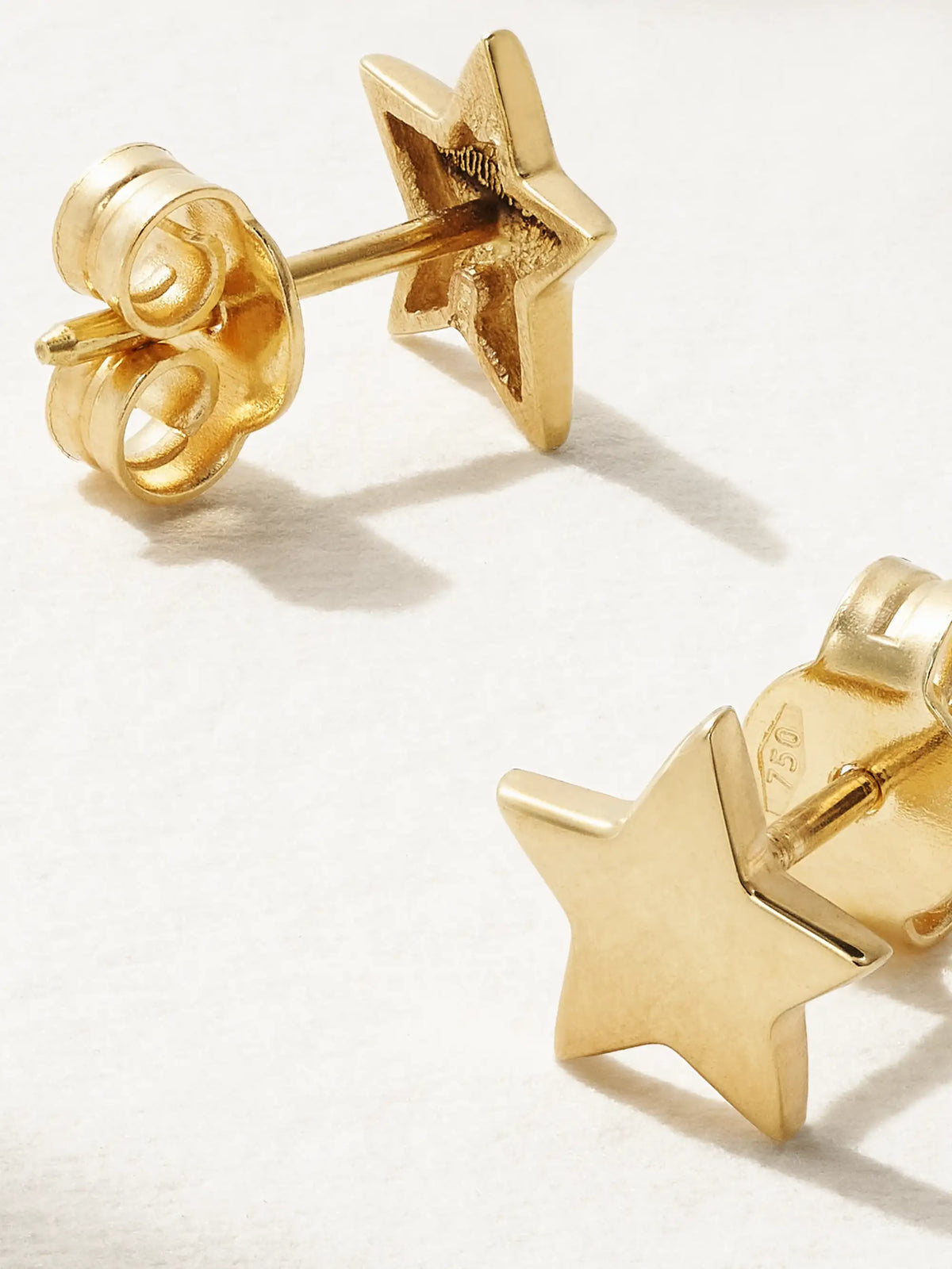 Shiny Superstellar 18-karat Gold Earrings