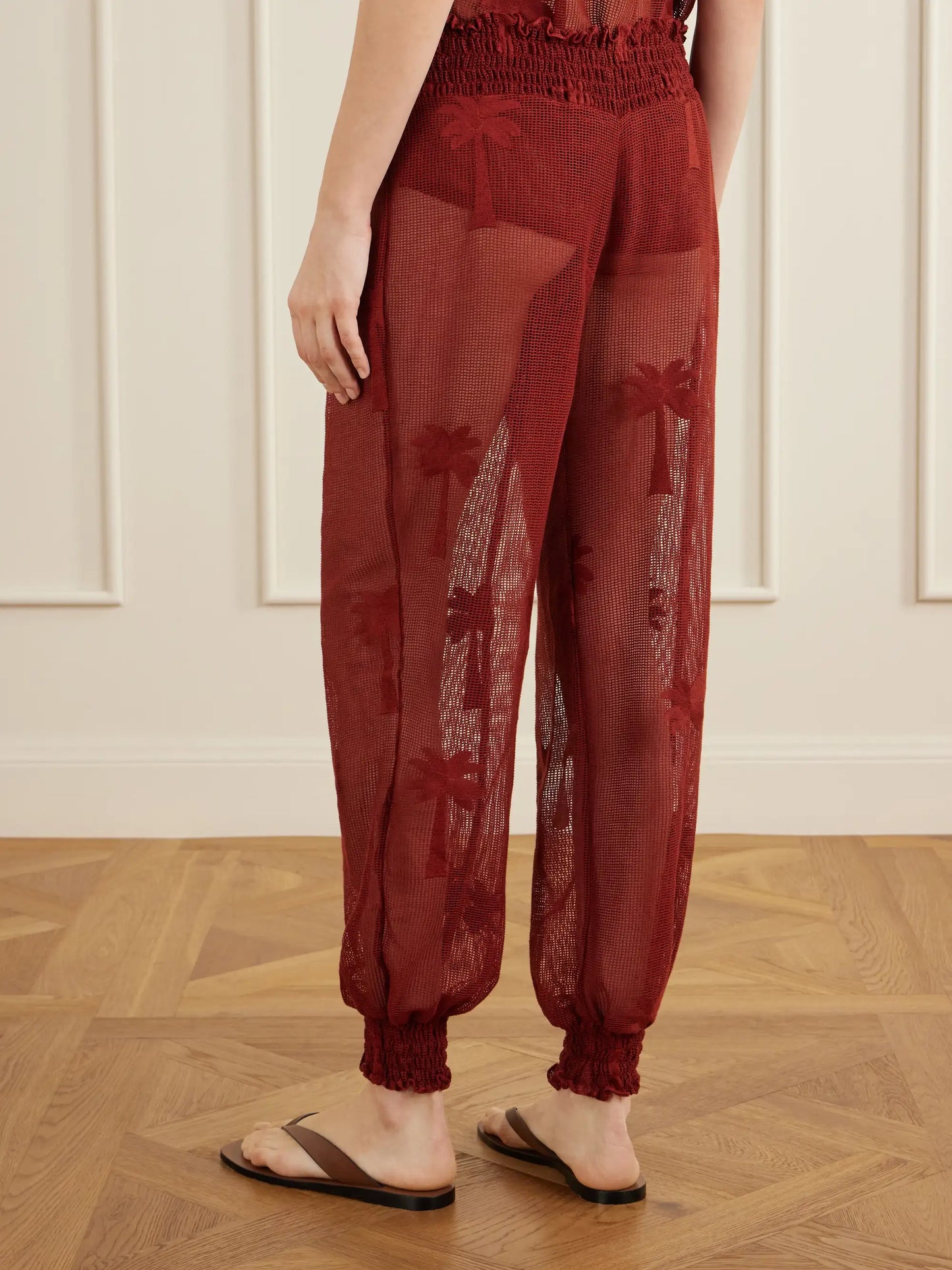 Palm Nomad Cotton-mesh Balloon Pants