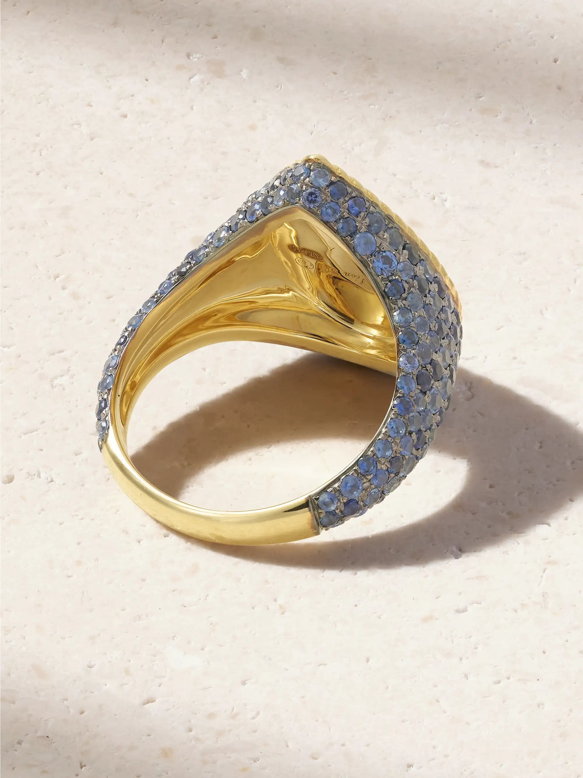 Poire 9-karat Gold Sapphire Ring
