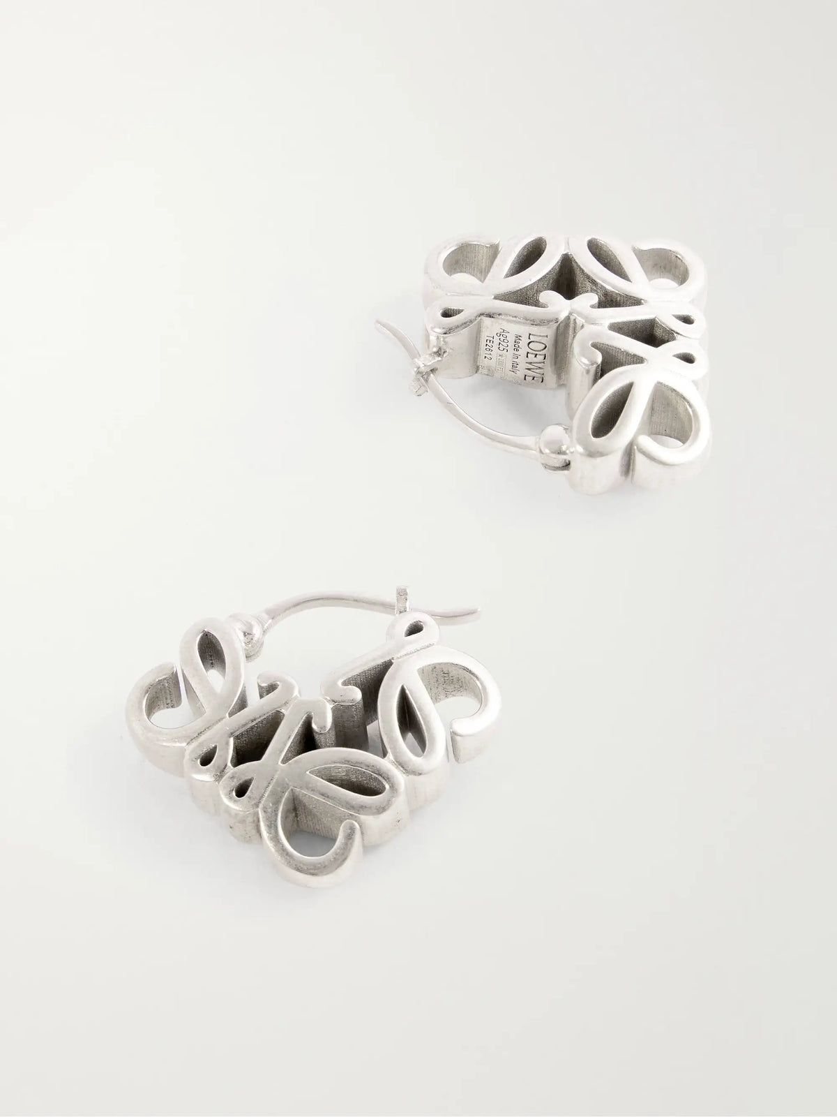 Anagram Bombé Sterling Silver Earrings