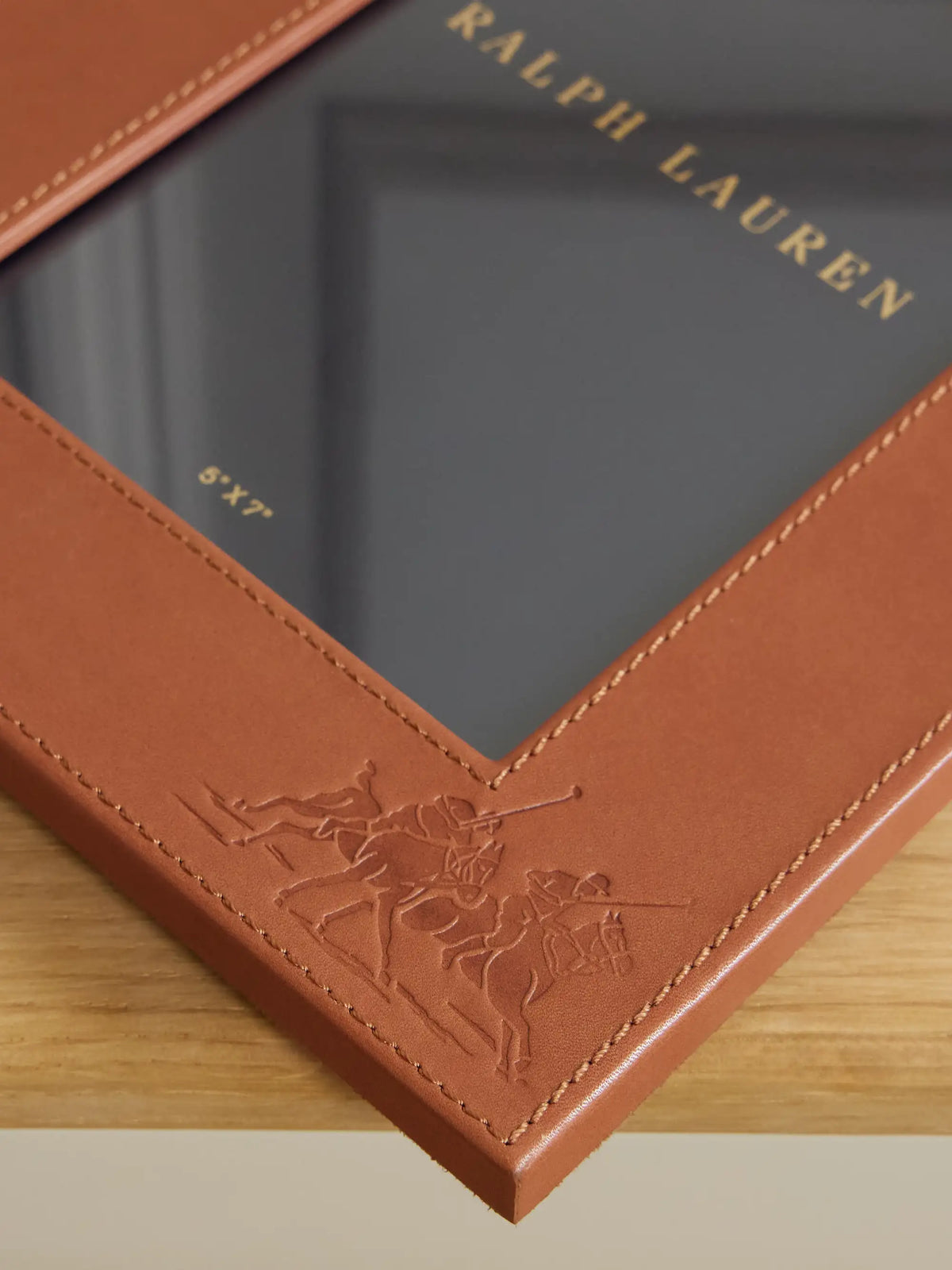 Garrett Embossed Leather 5x7 Picture Frame