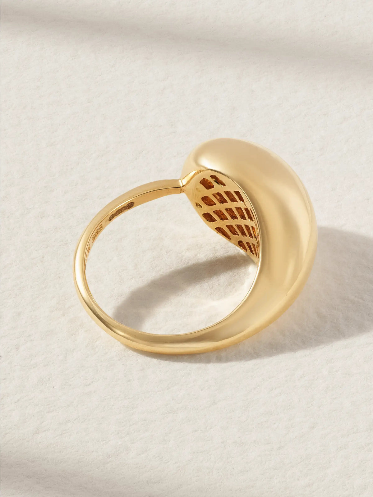 Water Droplet 14-karat Gold Diamond Ring