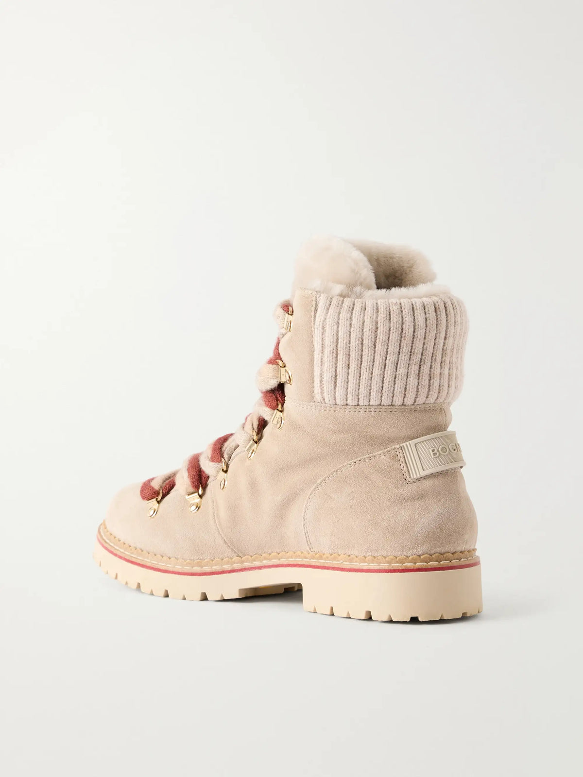 BOGNER Andermatt Shearling-trimmed Suede Ankle Boots