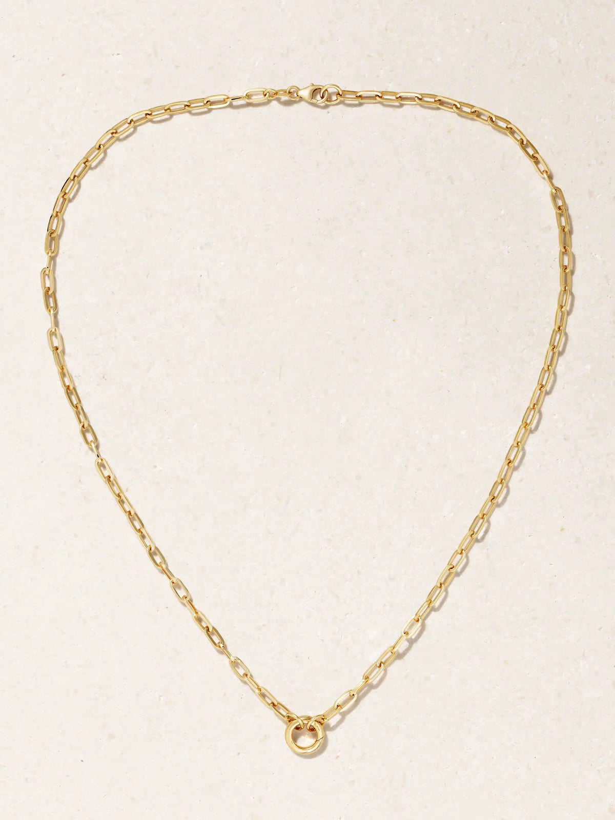 Refined Open Clip 18-karat Gold Necklace