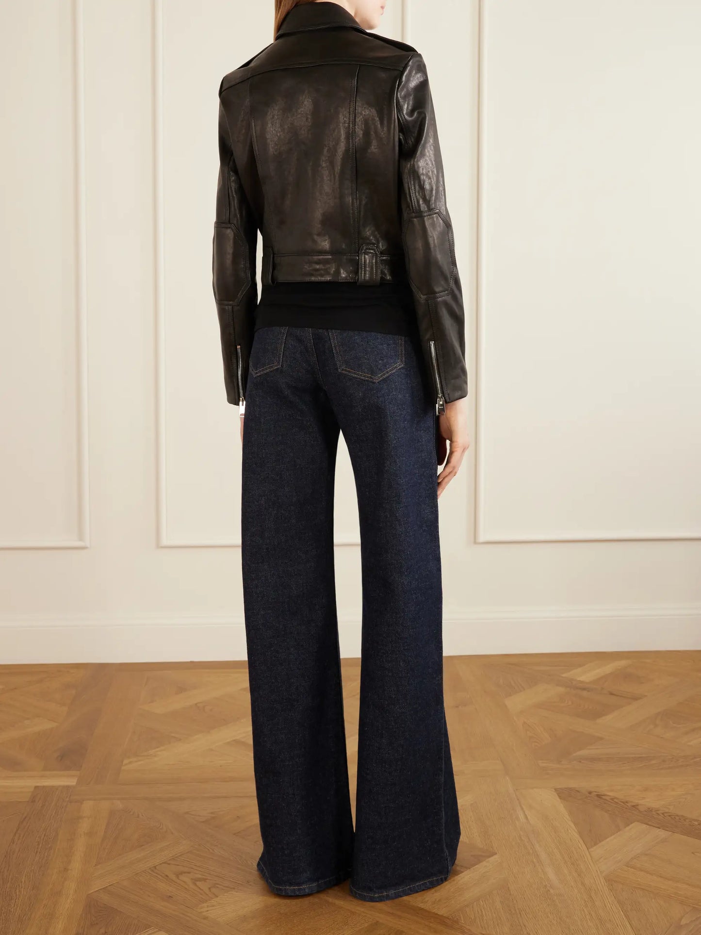 Cordelia Cropped Leather Jacket