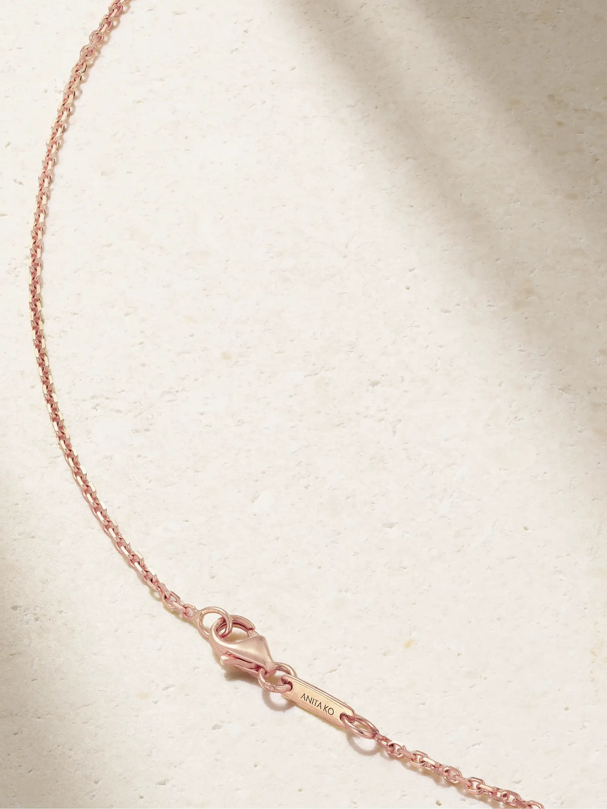 Anita Ko 18-karat Rose Gold Diamond Necklace