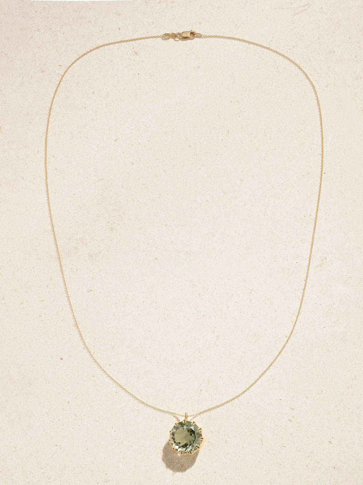 Crown 18-karat Gold Amethyst Necklace