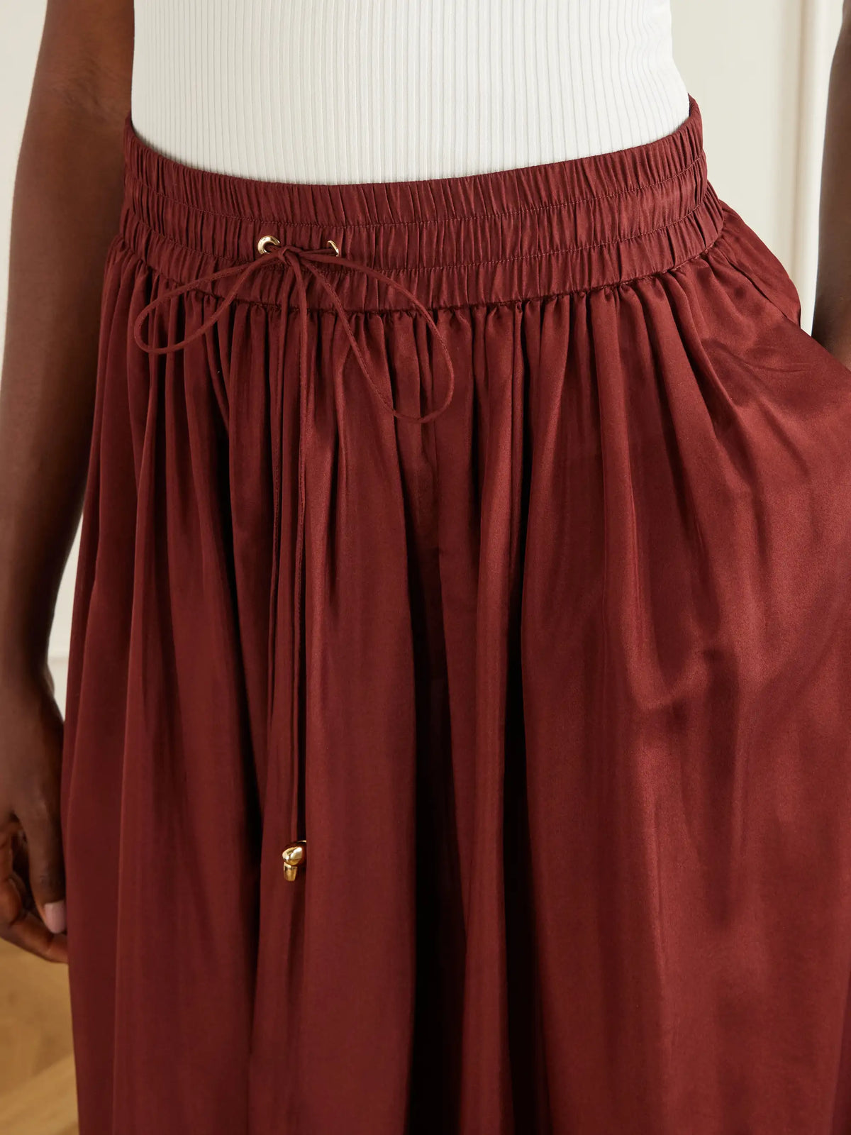 Zimmermann Aster Ruffled Silk Maxi Skirt