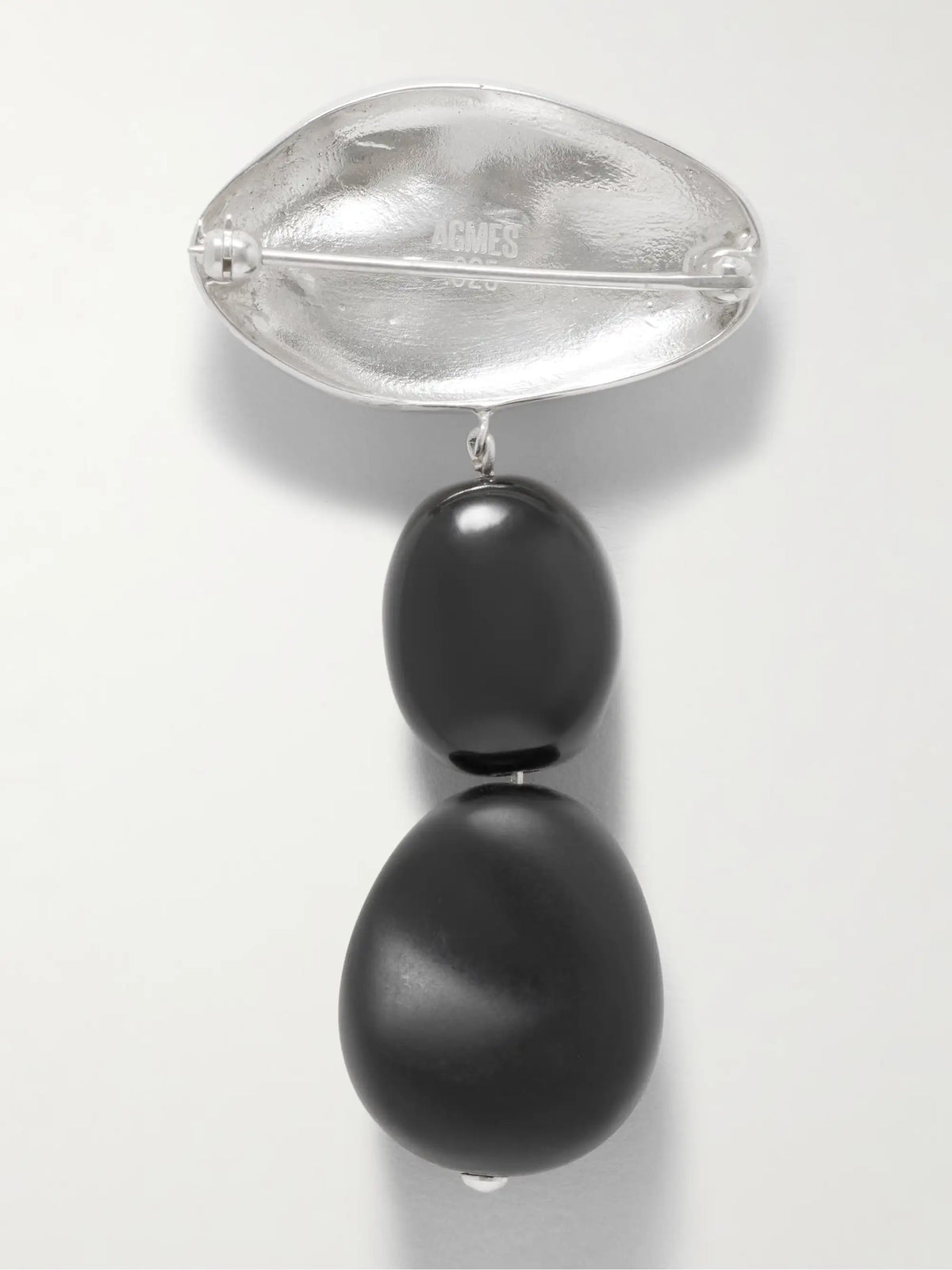 Tess Sterling Silver Onyx Brooch