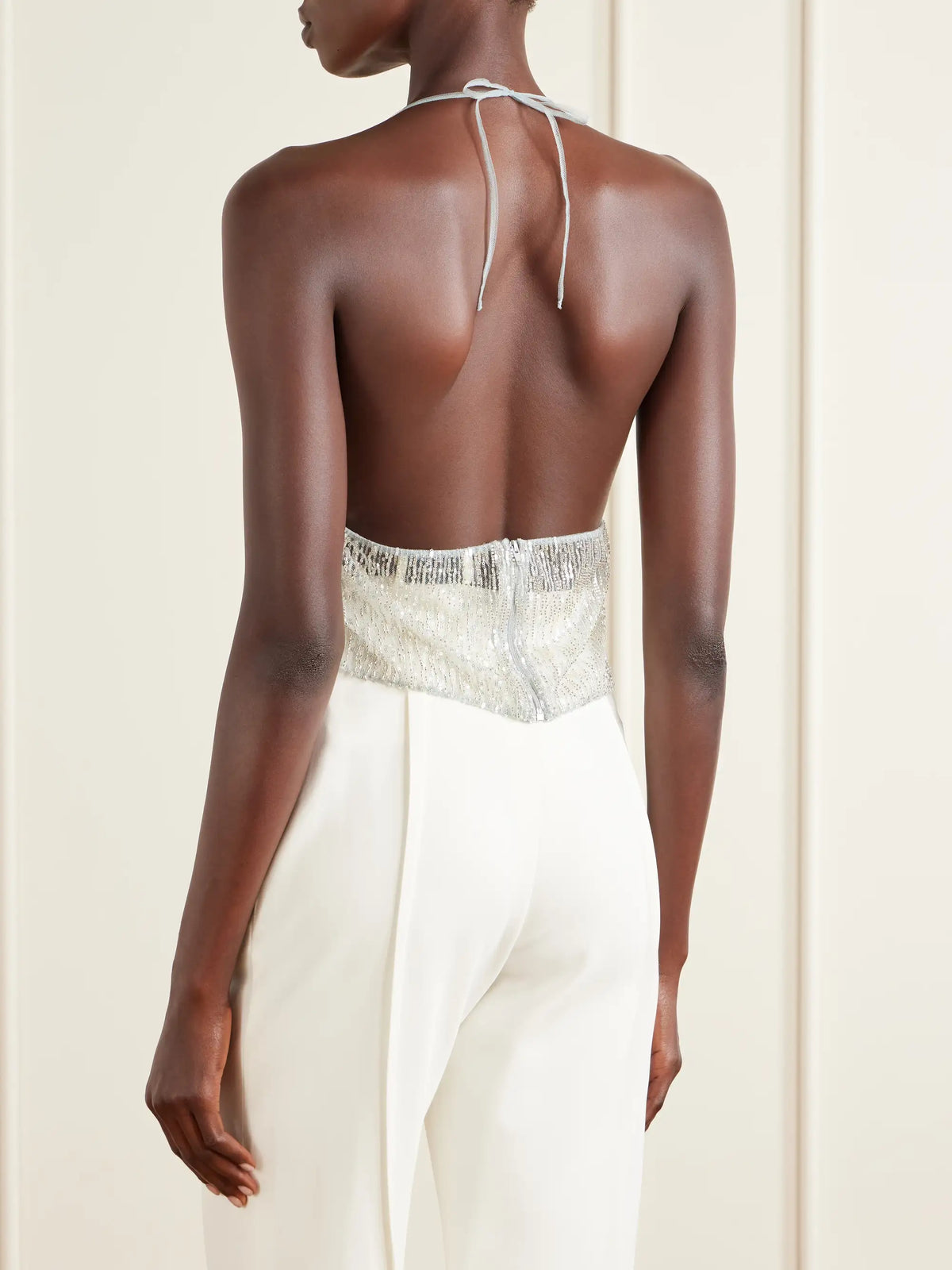 Ilkyaz Ozel Rayy Sequined Mesh Top