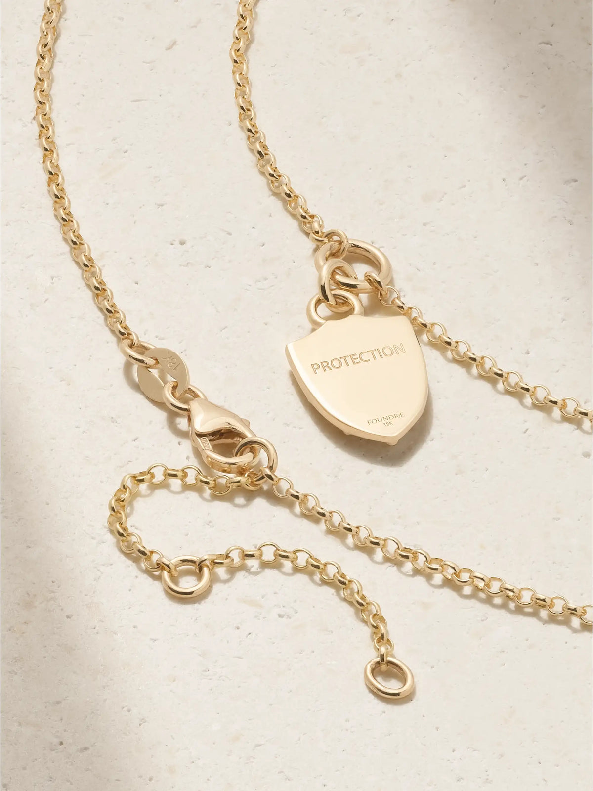 Protection + Fine Belcher 18-karat Gold Diamond Necklace