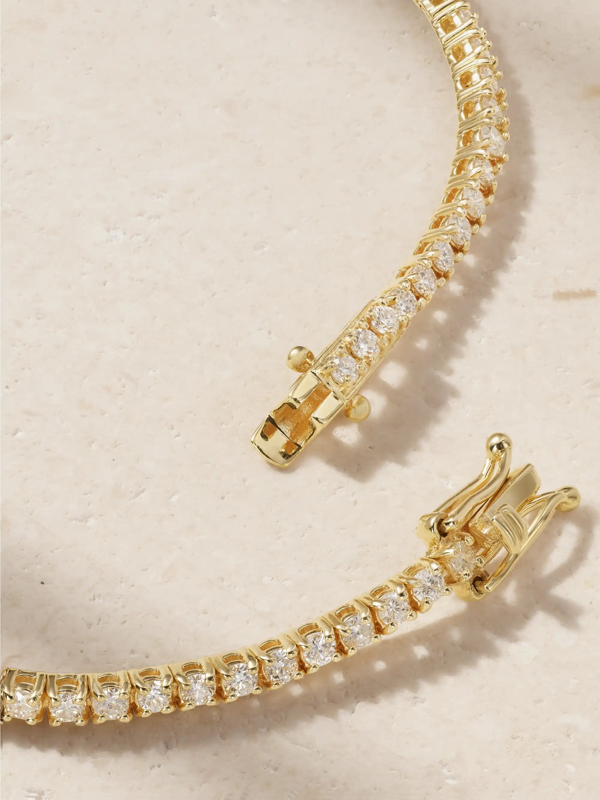 Evil Eye 18-karat Gold Diamond Tennis Bracelet