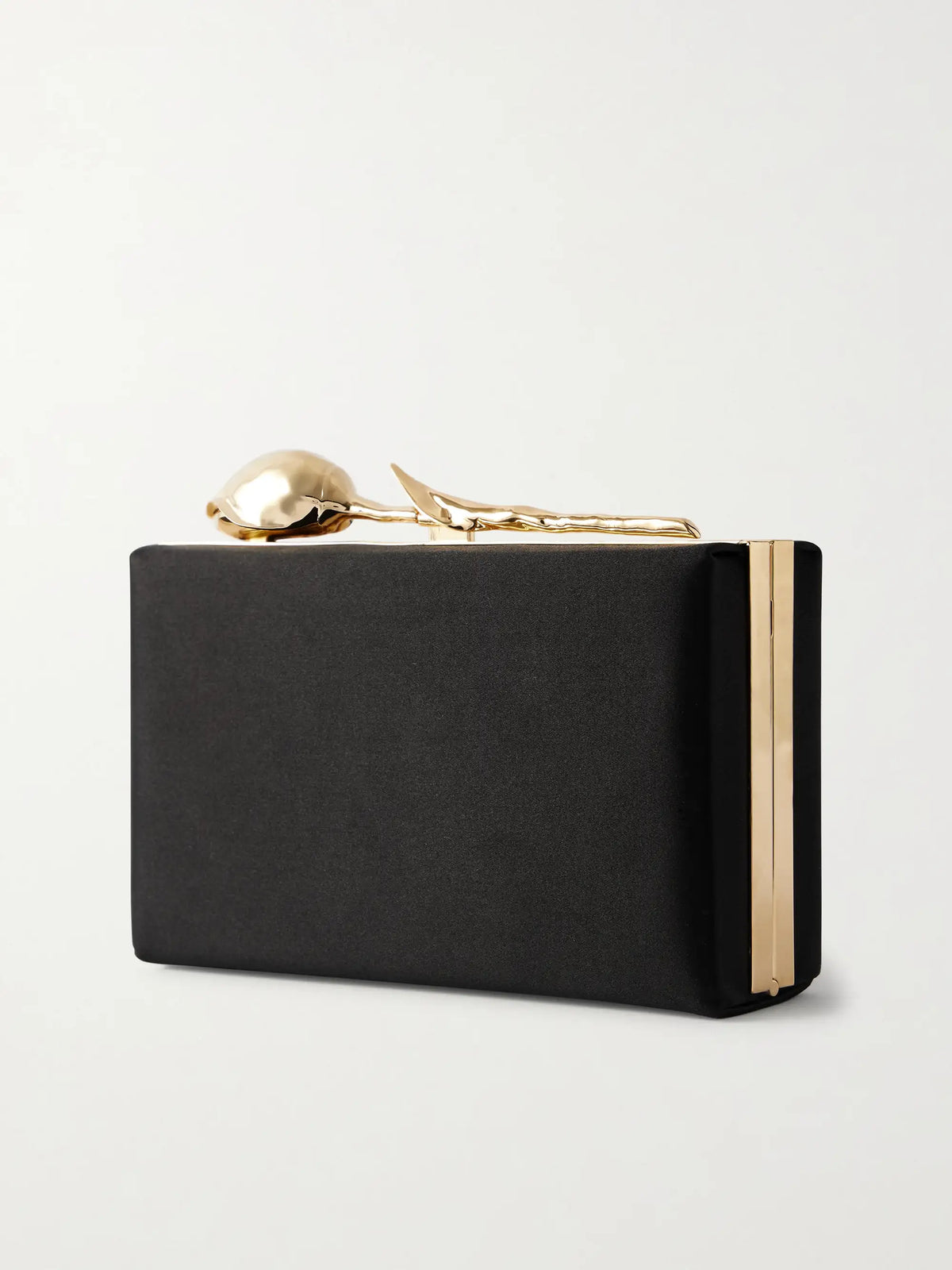 Bloom Embellished Satin Clutch