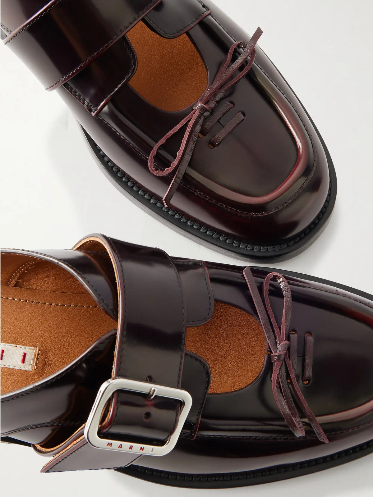 Marni Sabot Leather Slip-ons