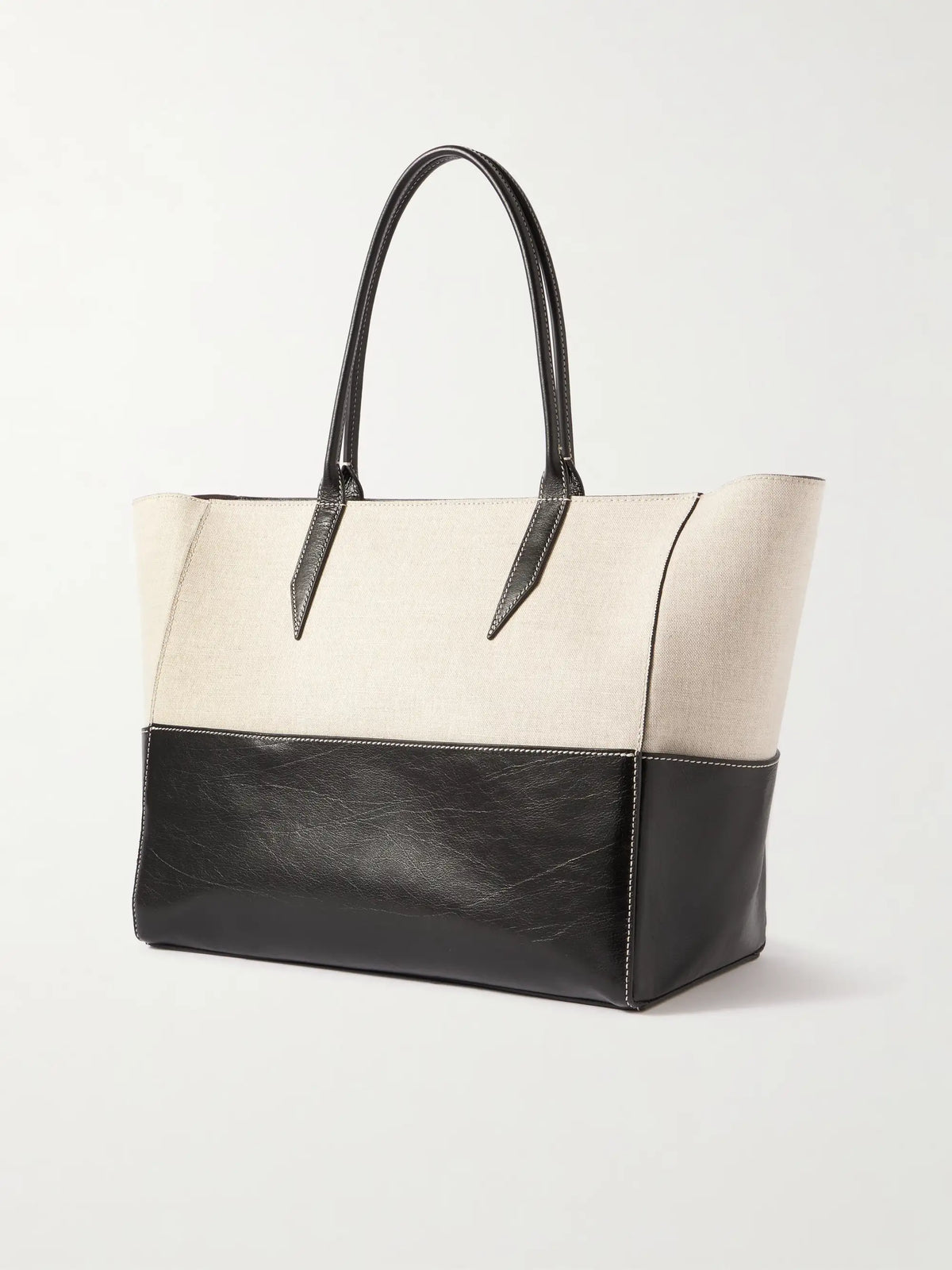 Incognito 36 Linen And Leather Tote