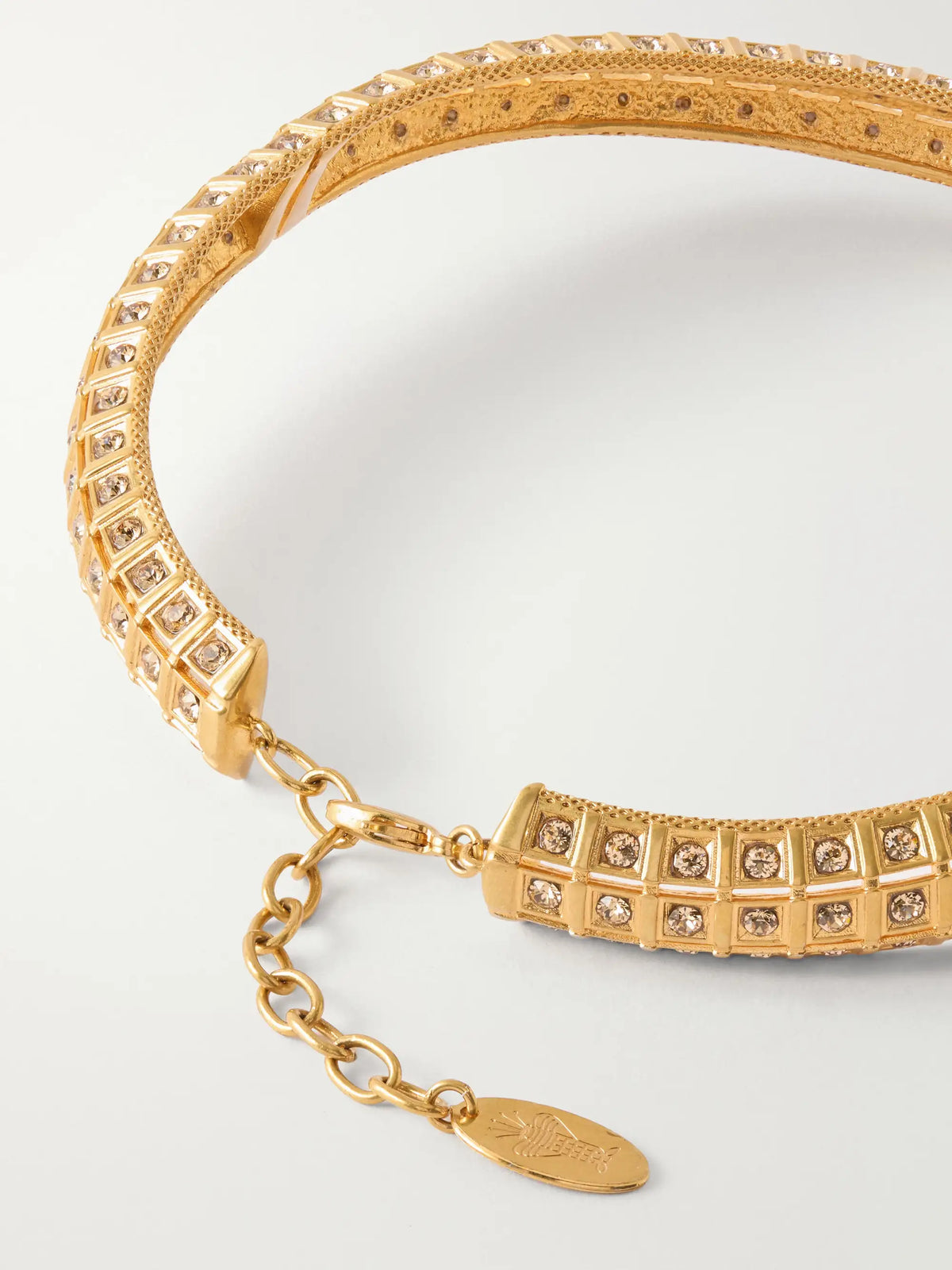 Lobster Vibe Crystal-embellished Gold-plated Necklace
