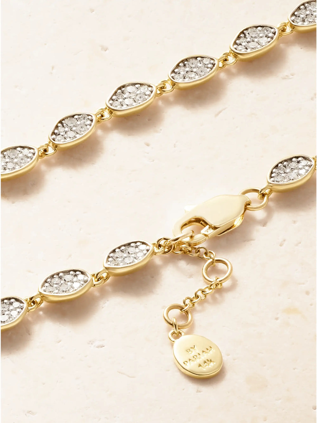 Eternity 14-karat Gold Diamond Bracelet
