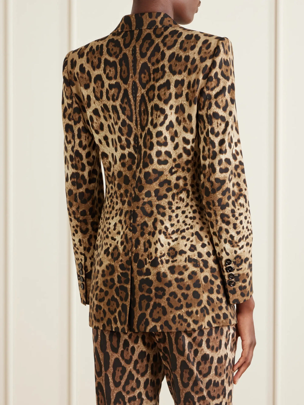 Dolce & Gabbana Leopard-print Wool Blazer
