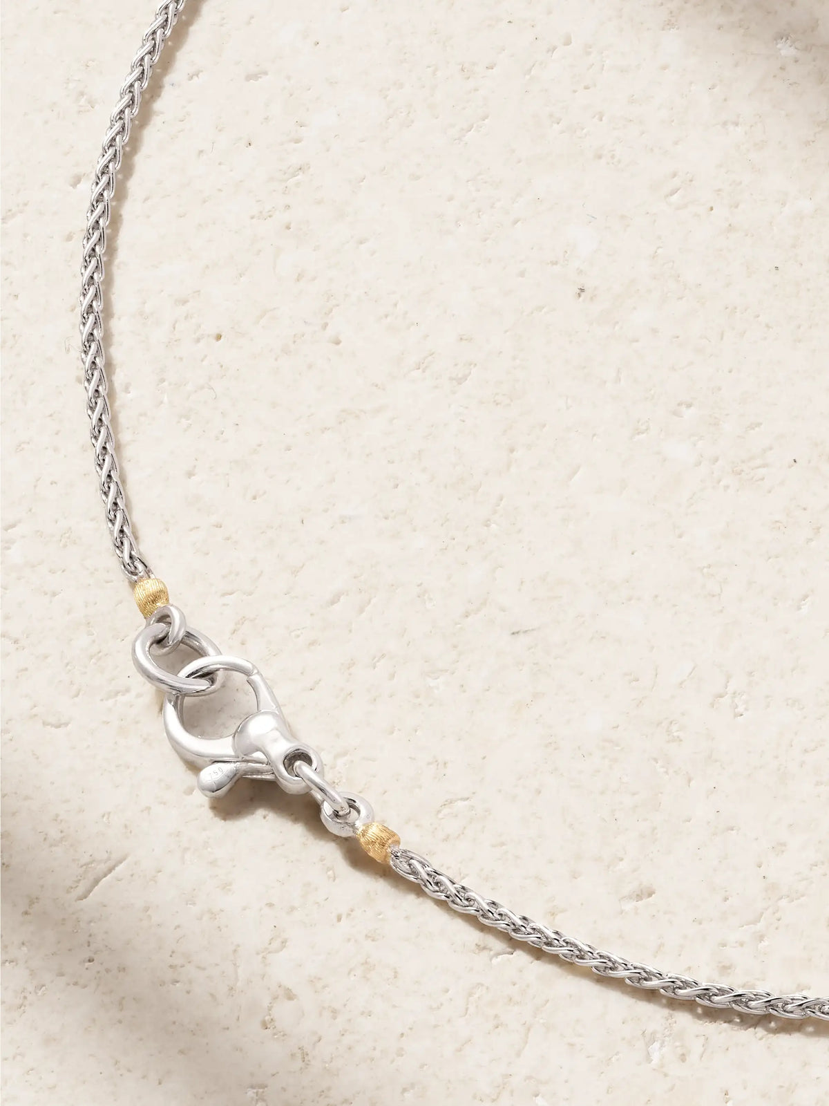 14-karat White And Yellow Gold Diamond And Sapphire Necklace