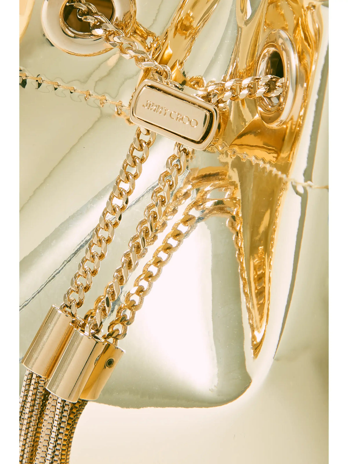 Bon Bon Metallic Mirrored-leather Bucket Bag