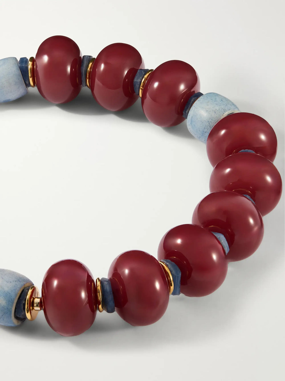 Lizzie Fortunato Cosmos Gold-plated Bone And Kyanite Necklace