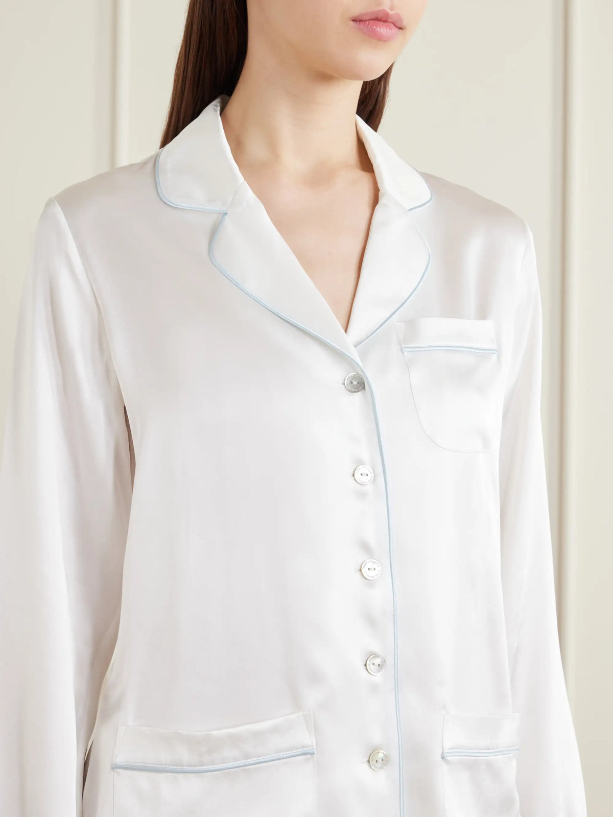 Coco Silk-satin Pajama Set