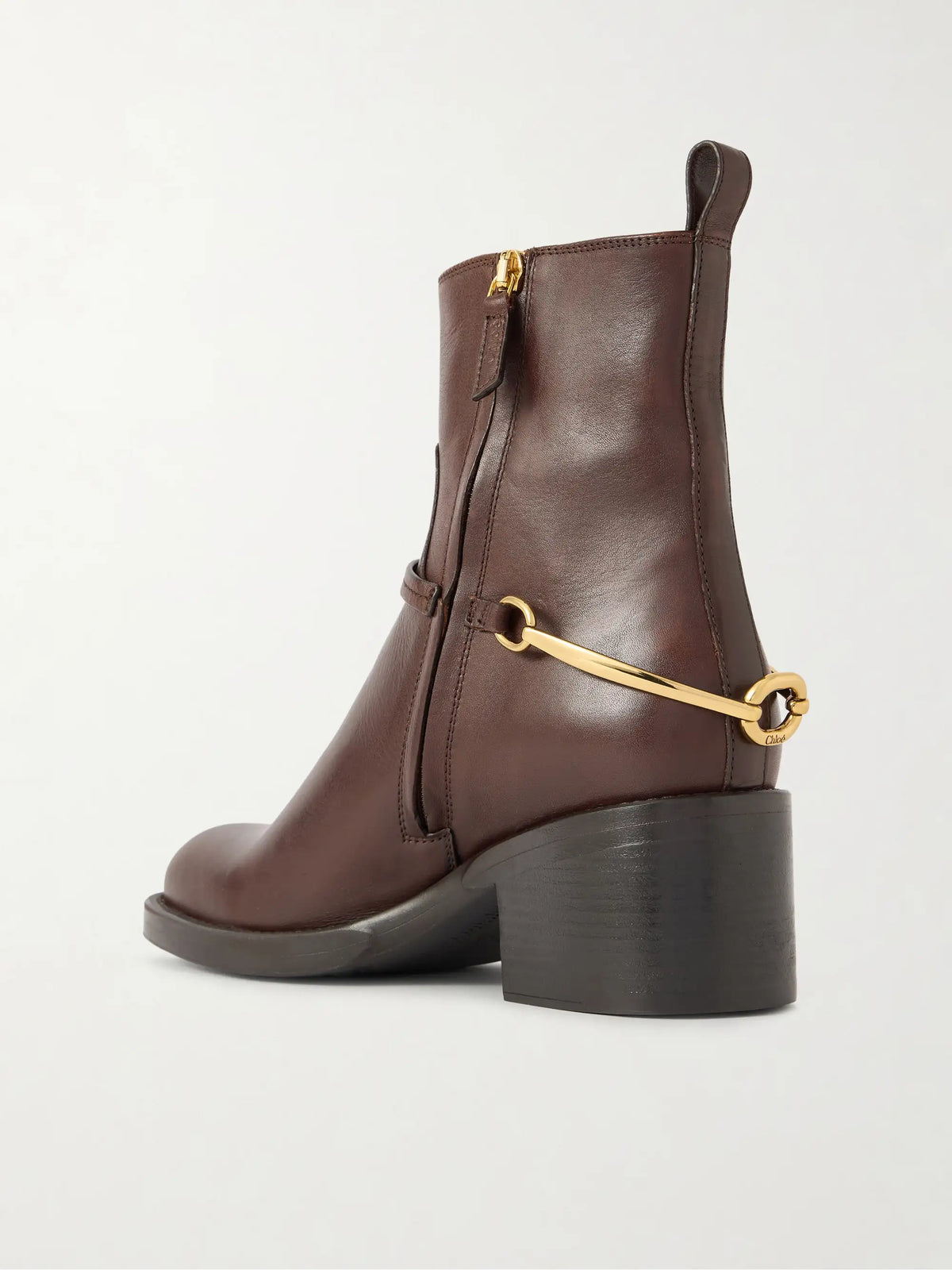 Dakota Embellished Leather Ankle Boots