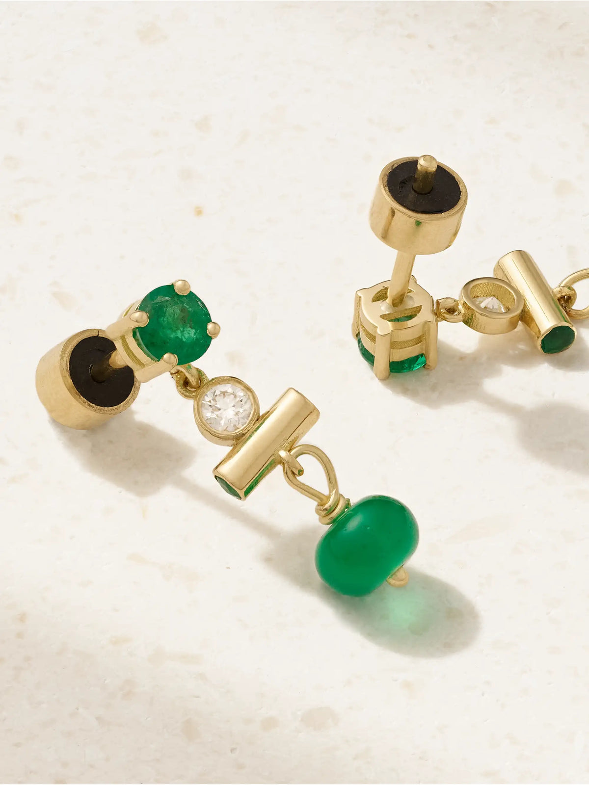 18-karat Gold Multi-stone Earrings