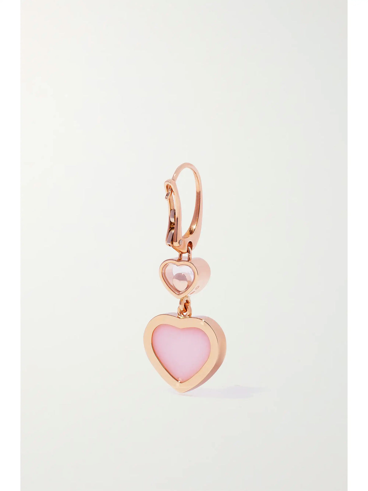 Happy Hearts 18-karat Rose Gold, Opal And Diamond Earrings