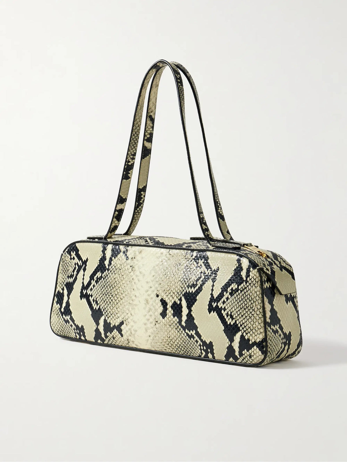 Simona Snake-effect Leather Shoulder Bag