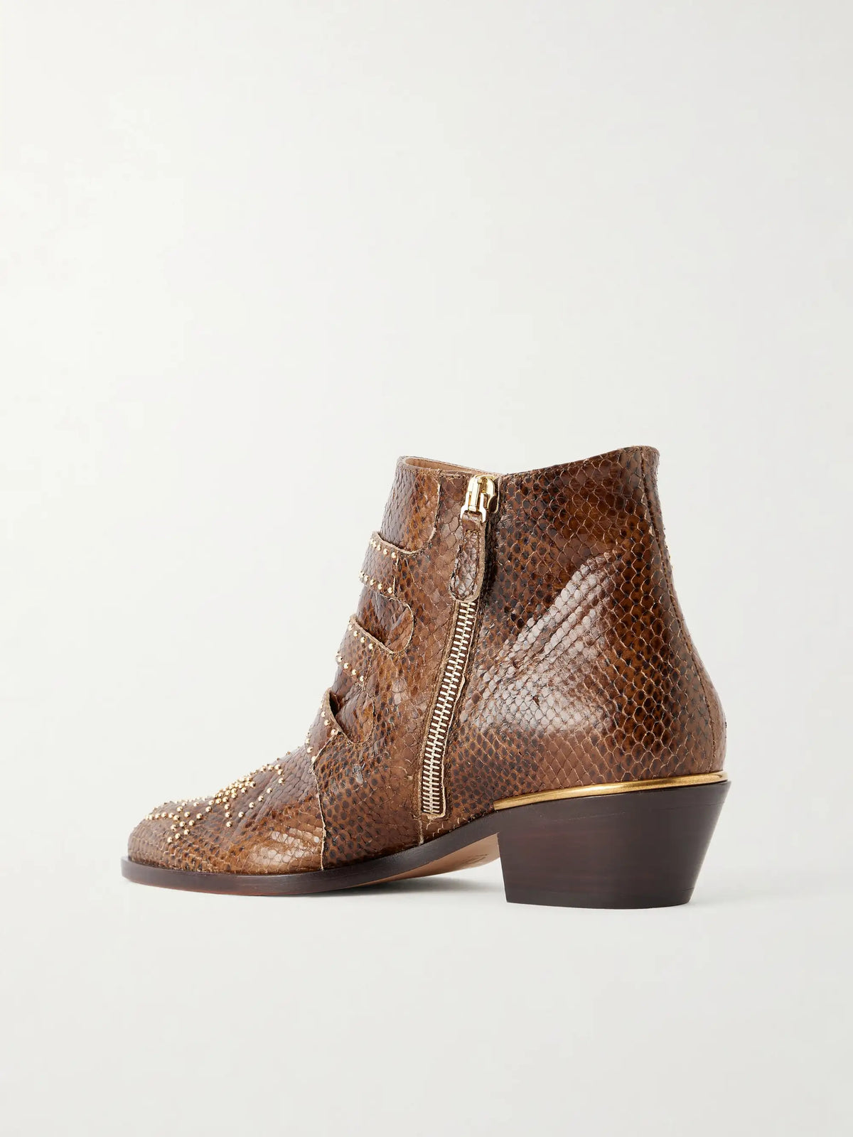 Susan Studded Leather Ankle Boots