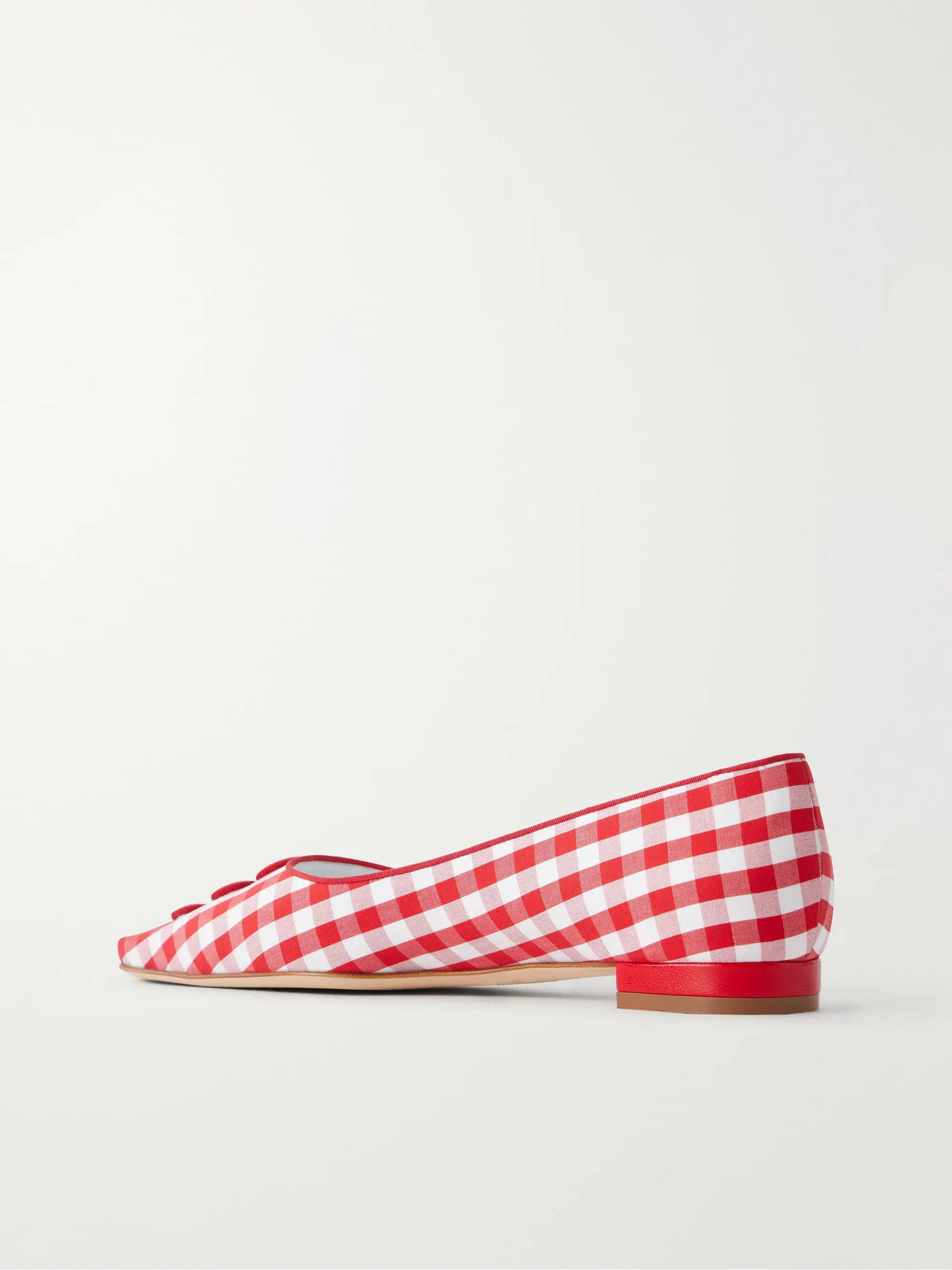 Alexa Checked Woven Ballet Flats
