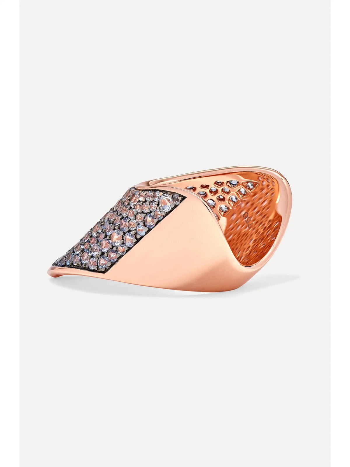 Diane Kordas 18-karat Rose Gold Sapphire Ring