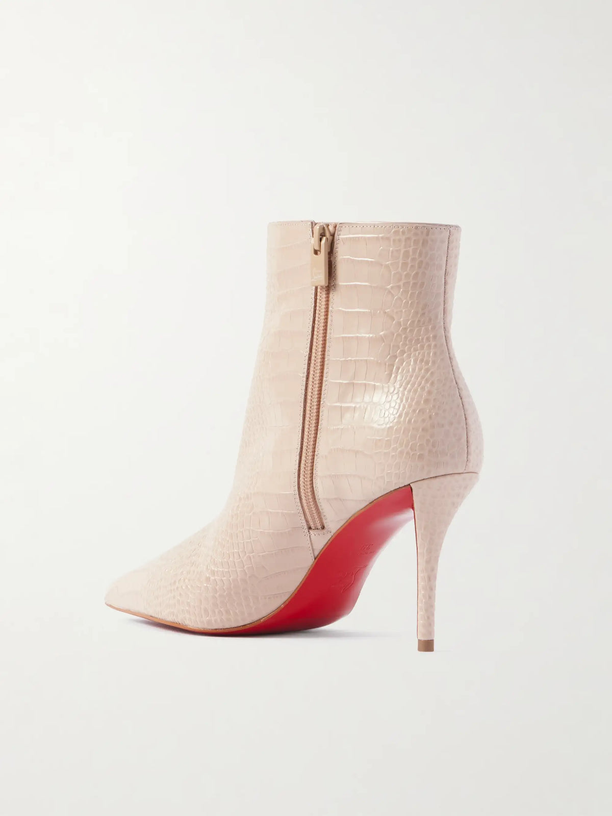Miss Z 80 Croc-effect Leather Ankle Boots