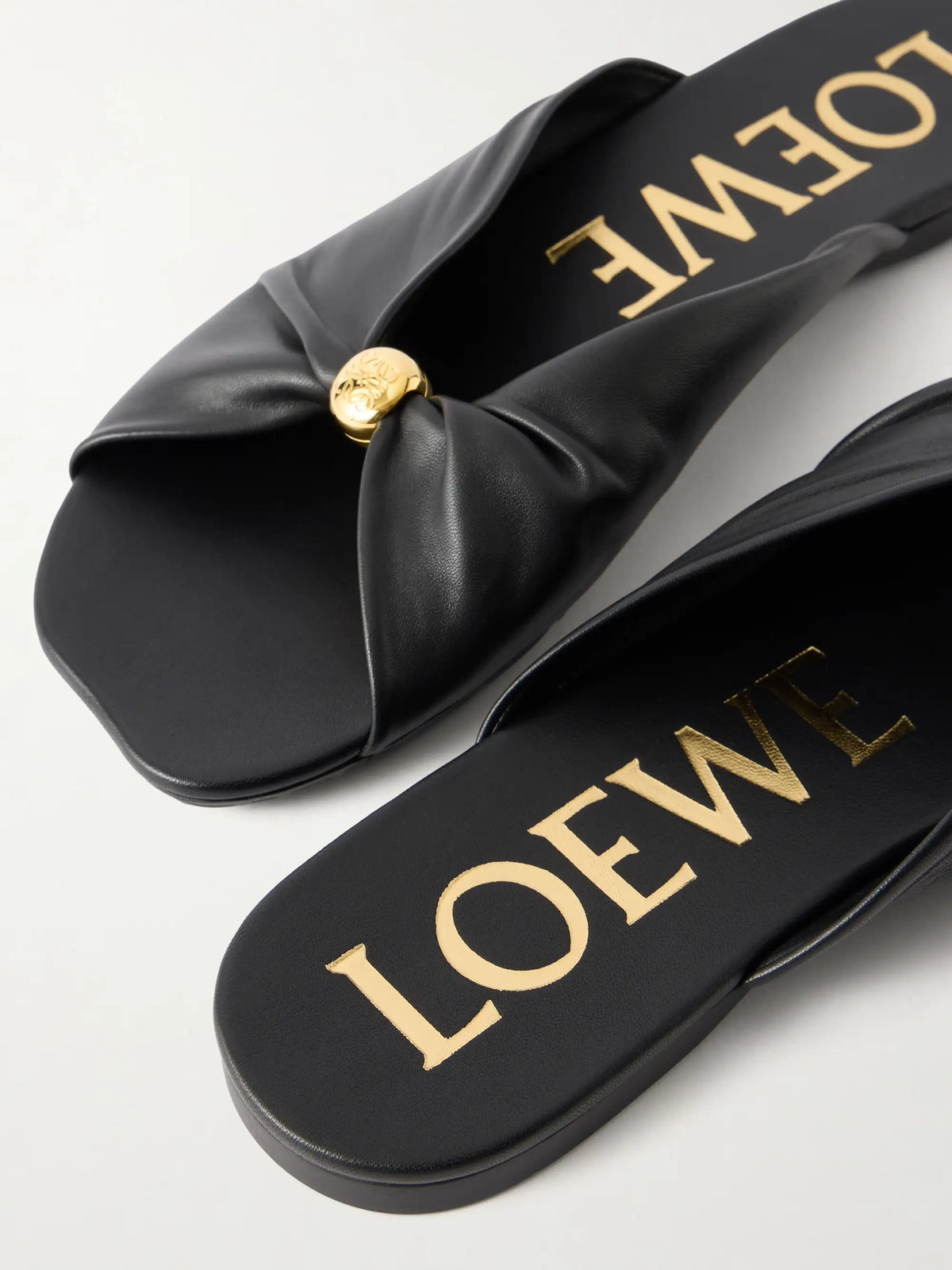 + Paula's Ibiza Pebble Leather Slides