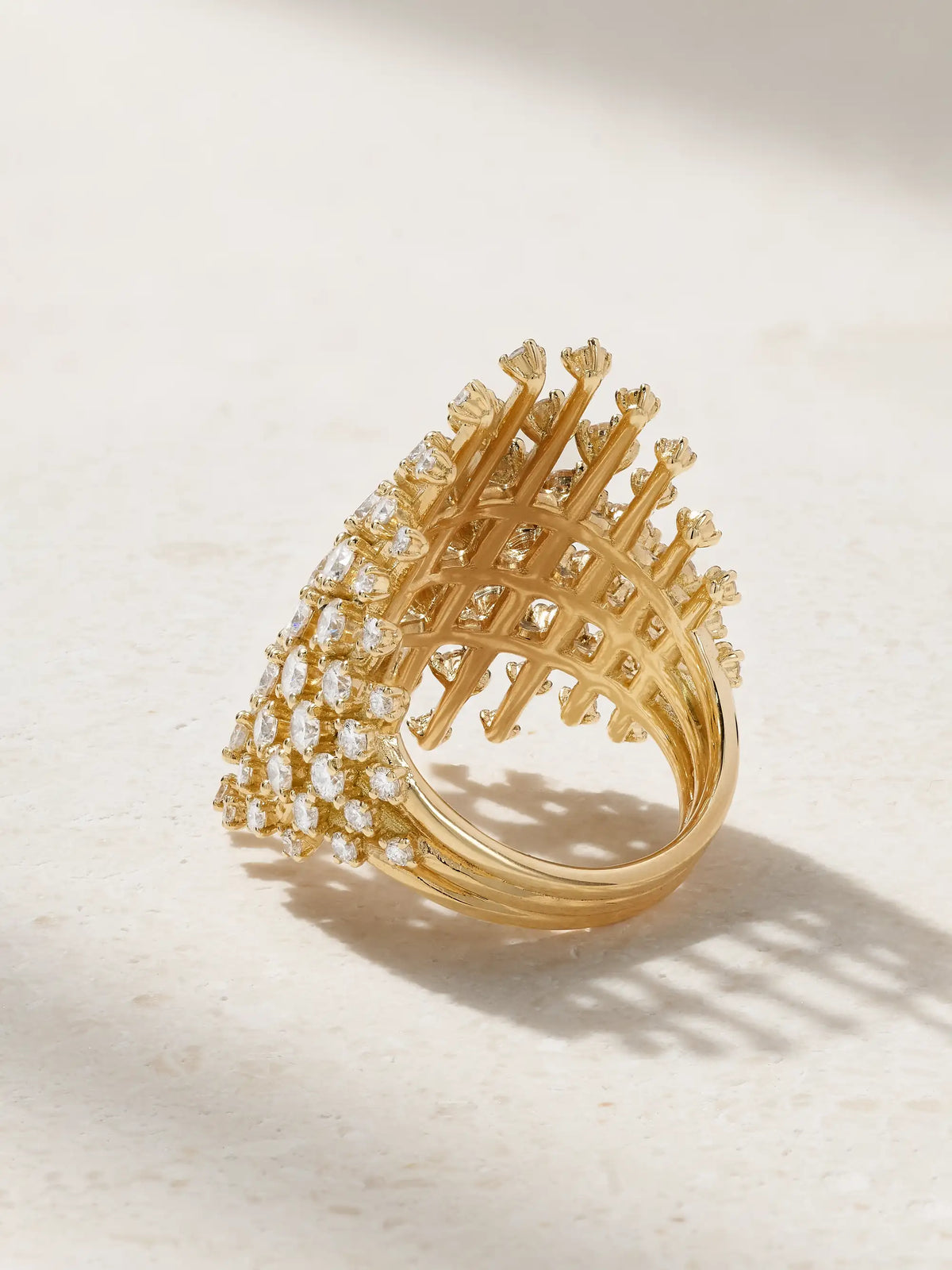 Disco Medium 18-karat Gold Diamond Ring