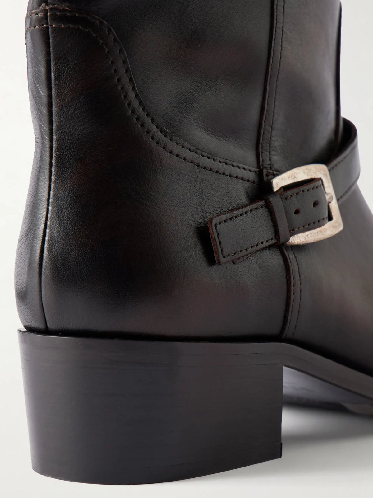 STAUD Brooklyn Leather Knee Boots