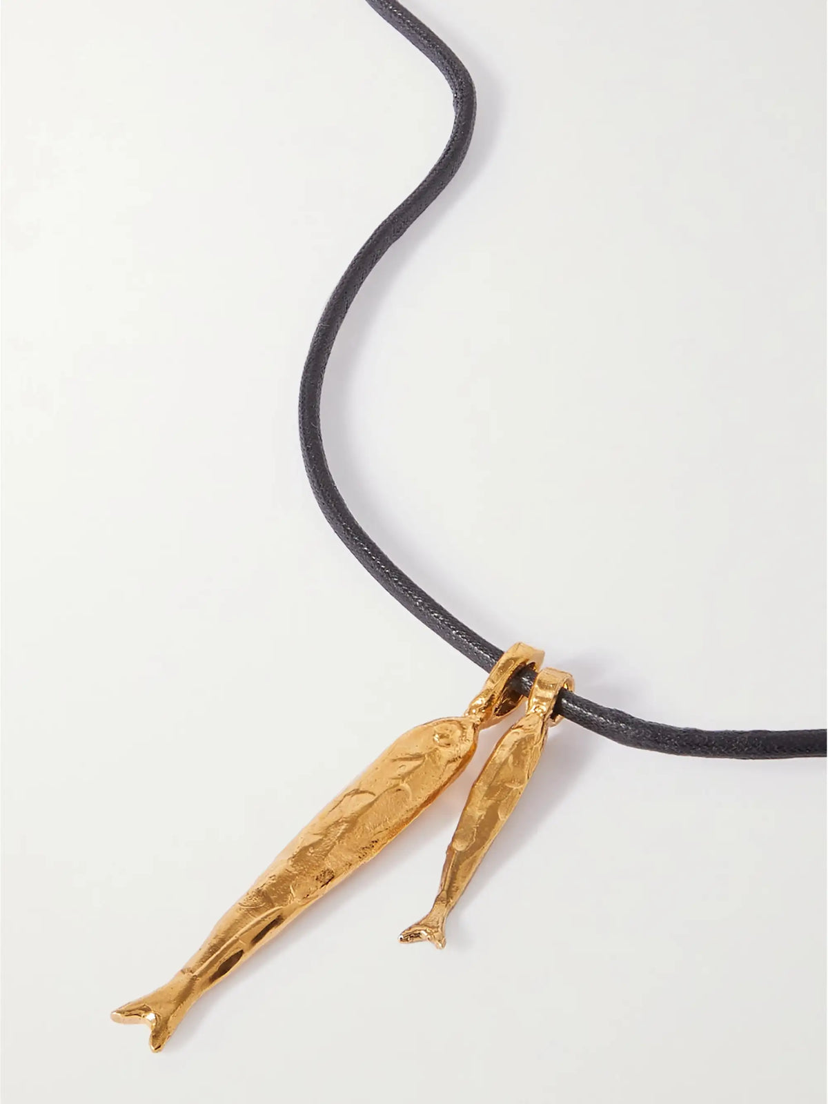 + Net Sustain Gone Fishing Gold-plated Cord Necklace