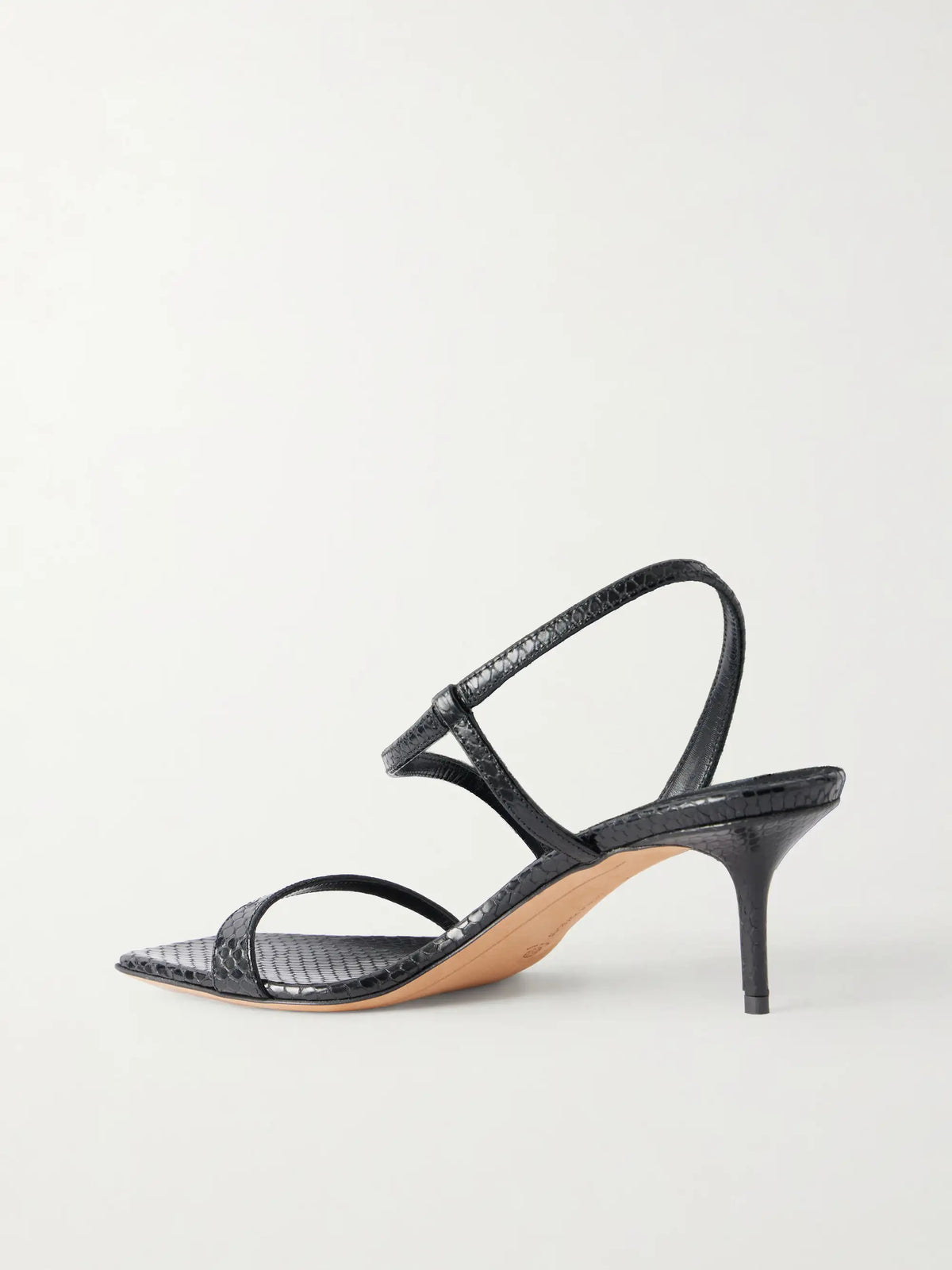 Delicat Lizard-effect Leather Sandals
