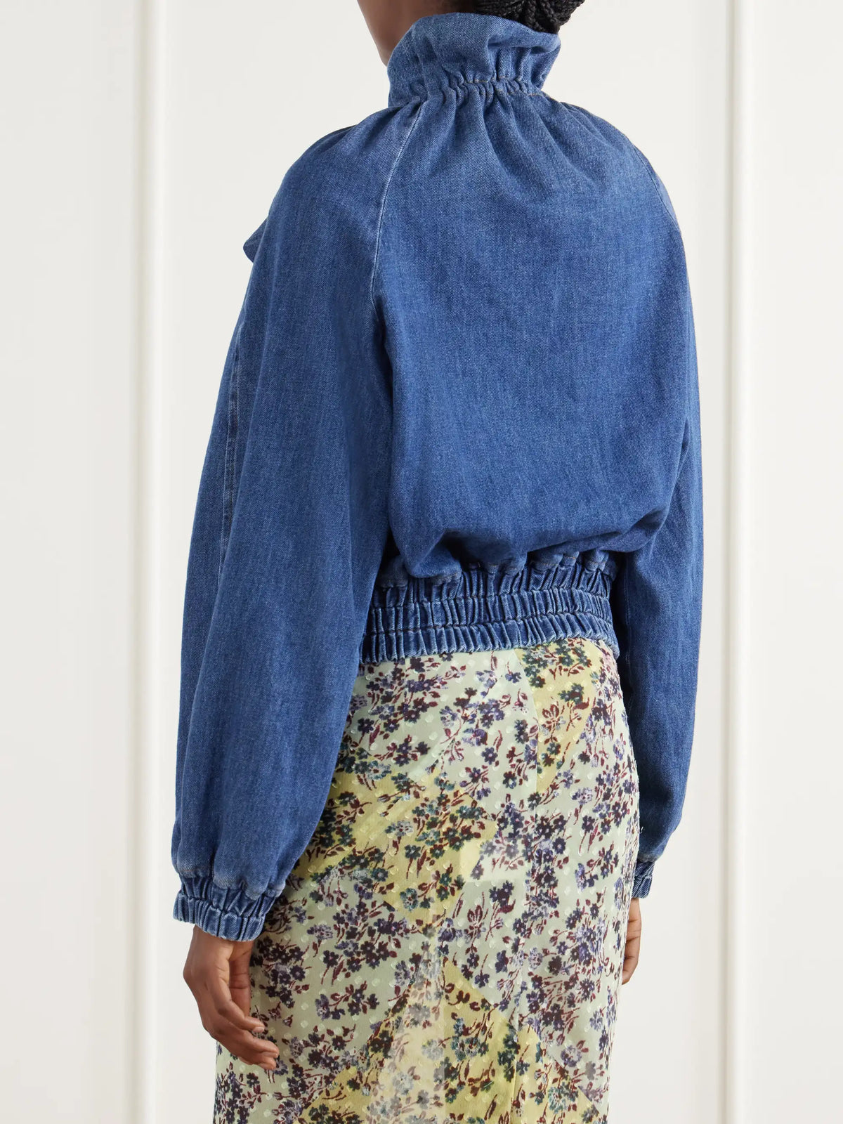 Dries Van Noten Gathered Denim Jacket