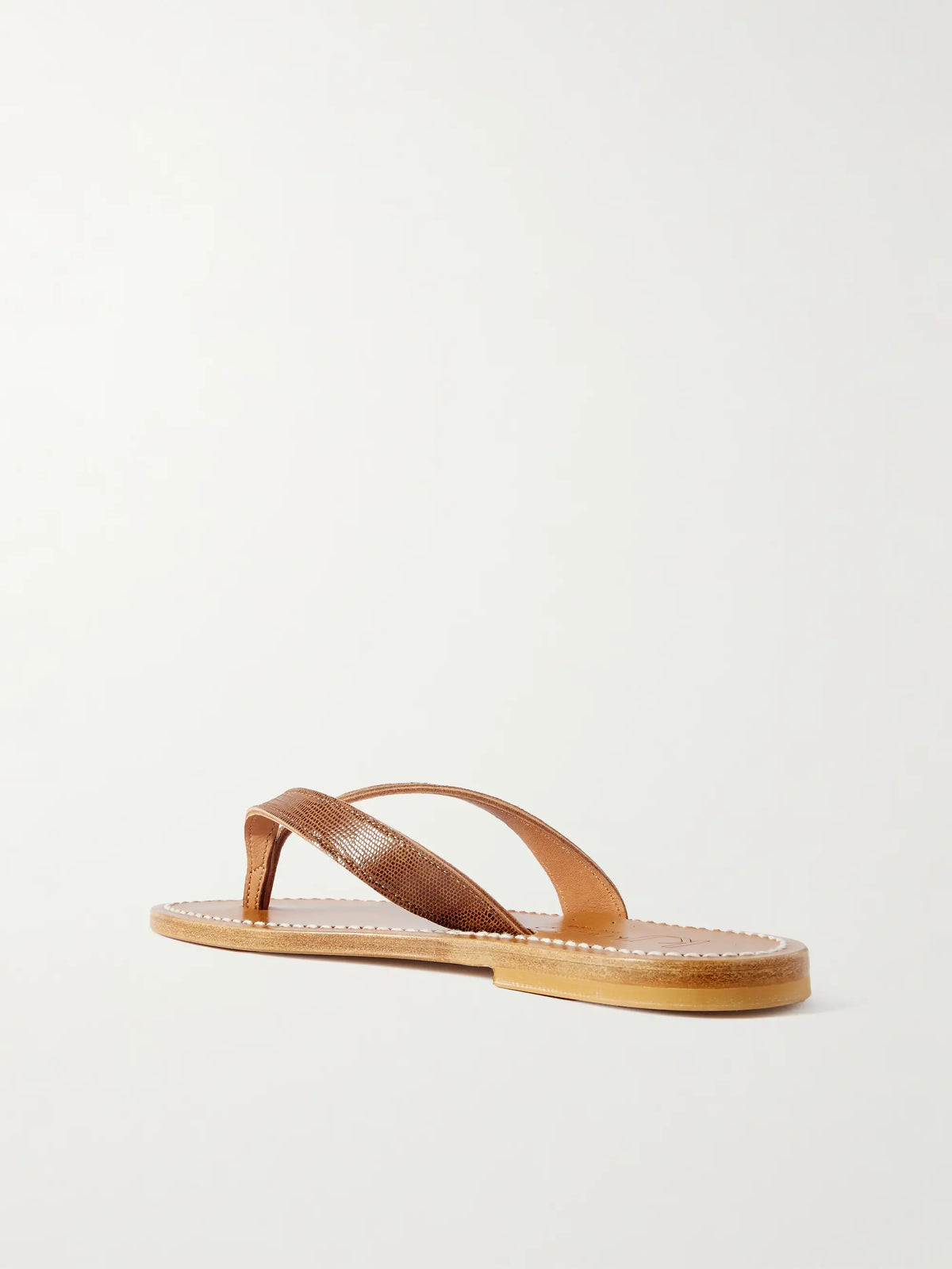 Torino Lizard-effect Leather Sandals