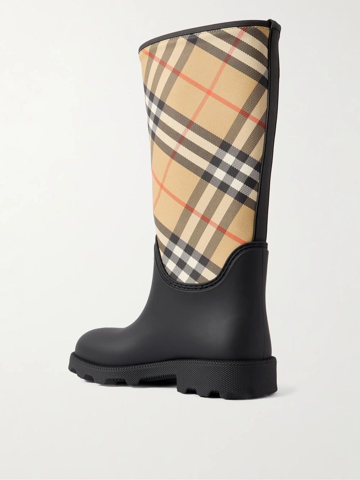 Rubber Marsh Checked Nylon And Rubber Rain Boots