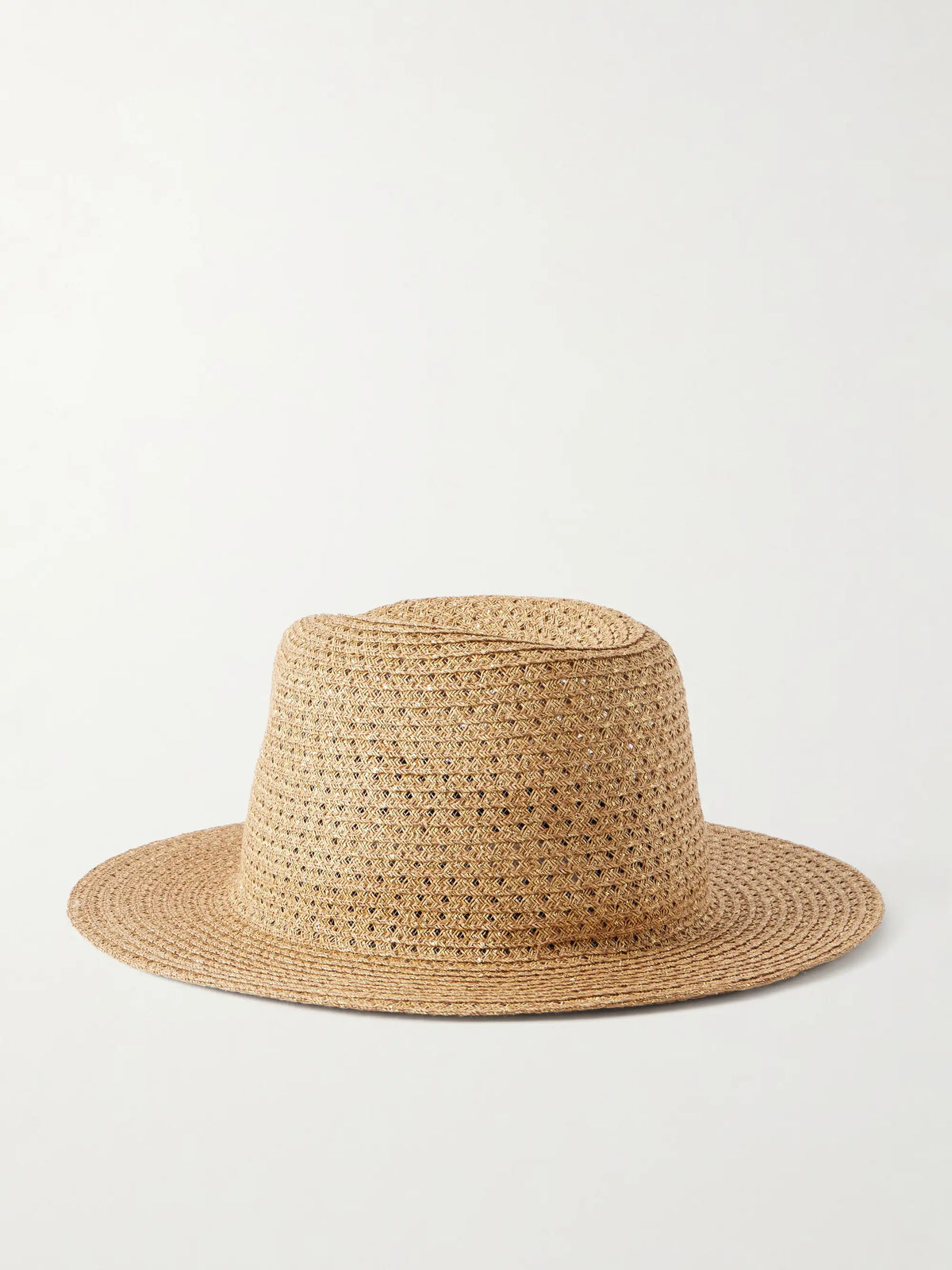 Lillian Embellished Raffia-effect Hat