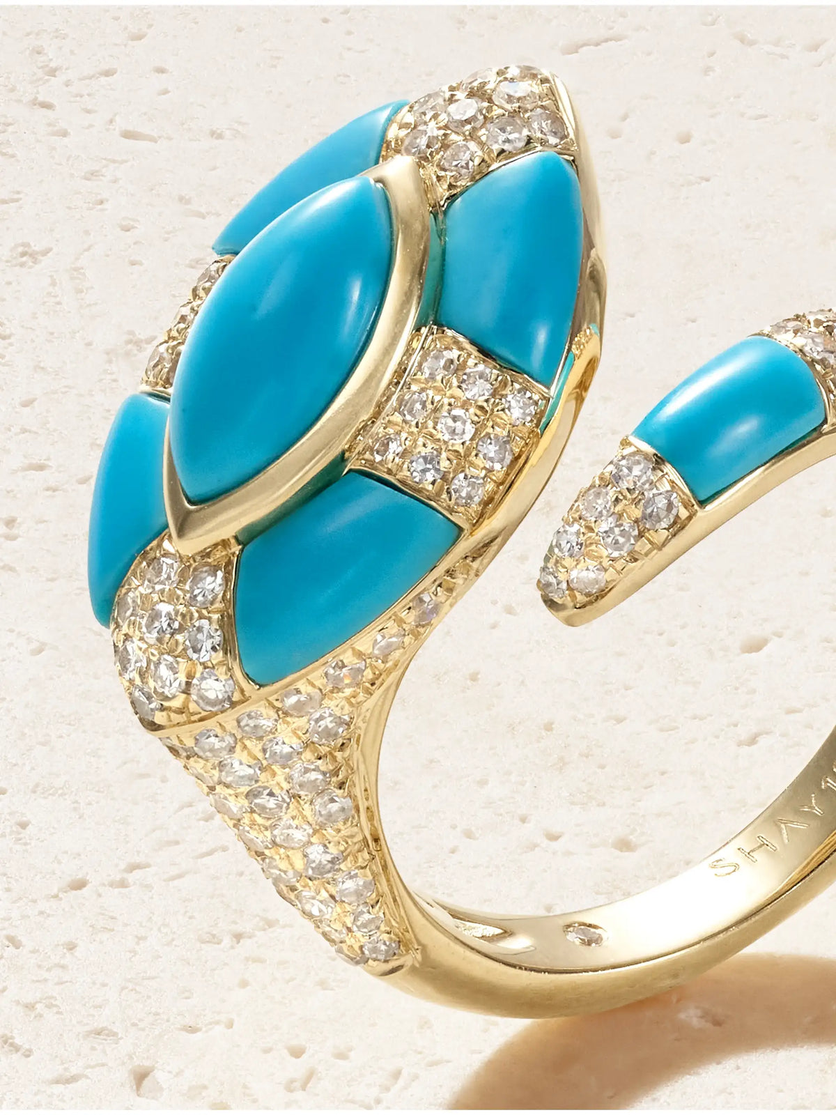 SHAY Riviera 18-karat Gold, Turquoise And Diamond Ring
