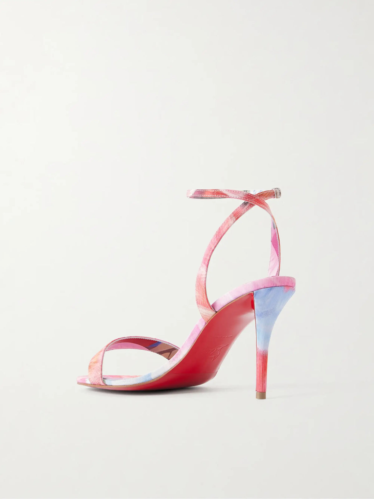Miss Z 80 Floral-print Crepe De Chine Sandals