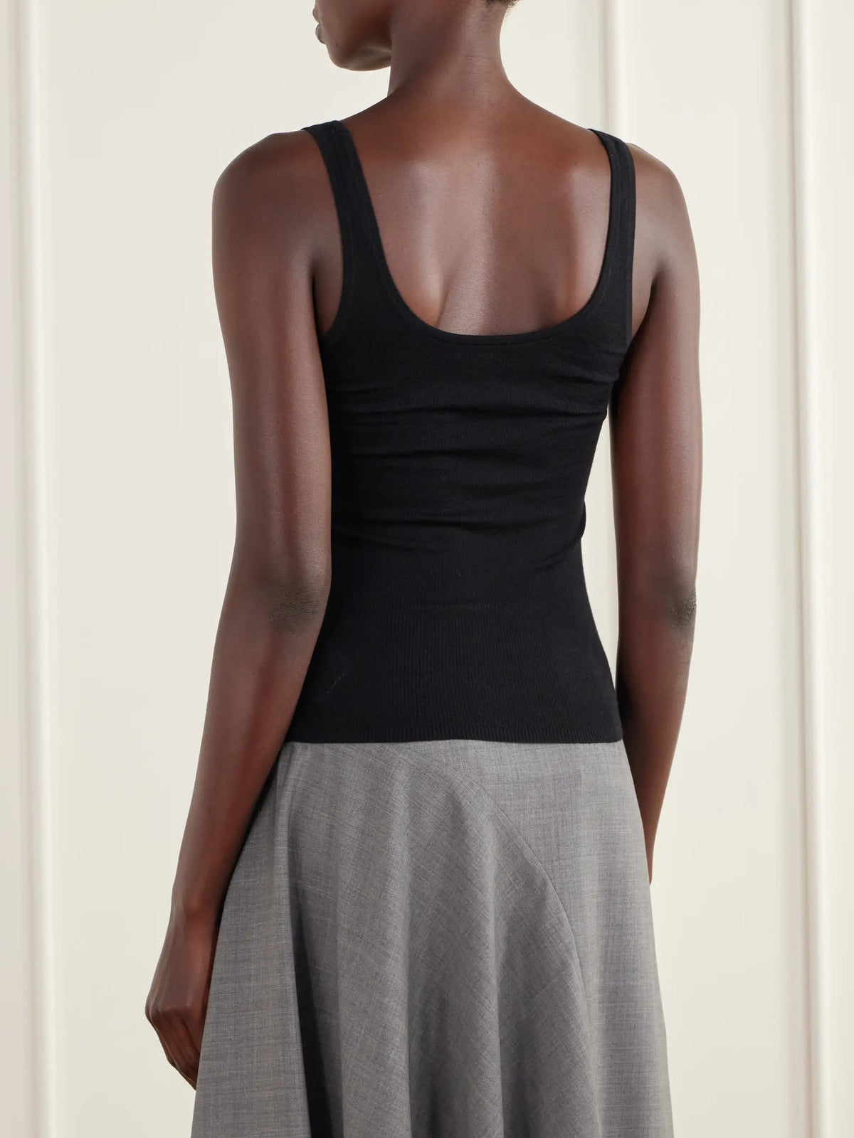 ST. AGNI Ribbed Merino Wool Tank