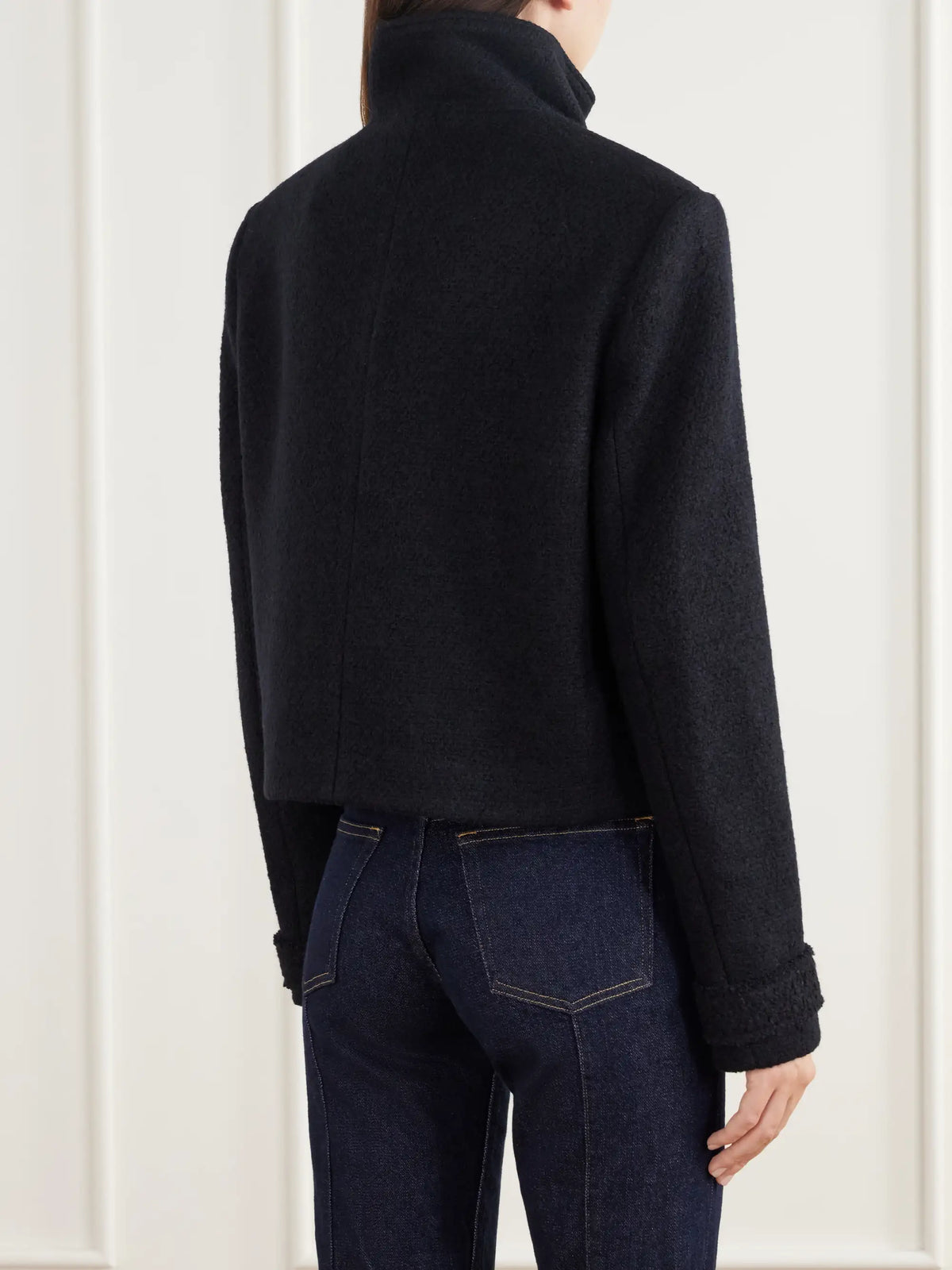 SIMKHAI Wilcox Cropped Wool-blend Bouclé Jacket
