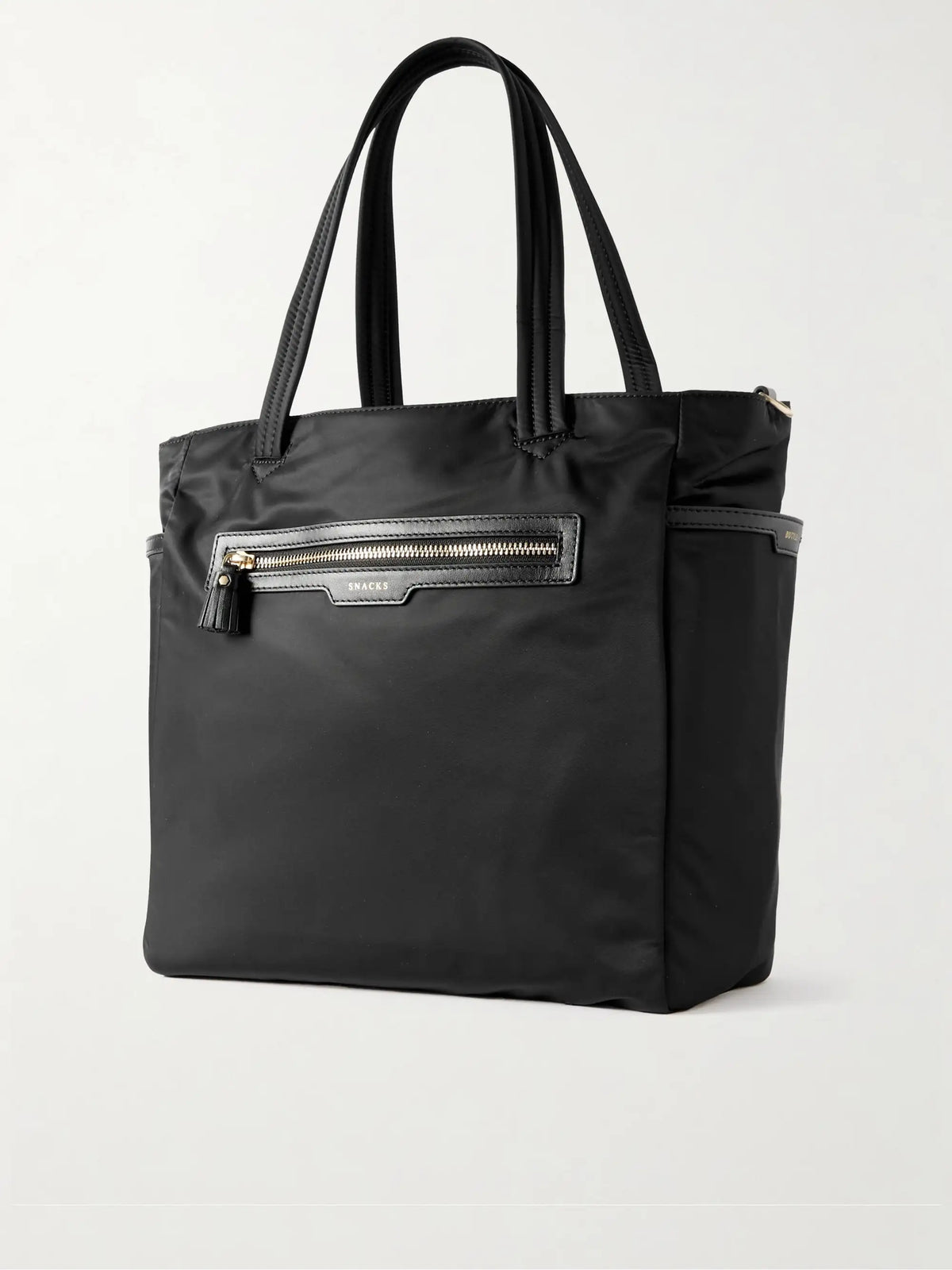 Baby Leather-trimmed Econyl Tote