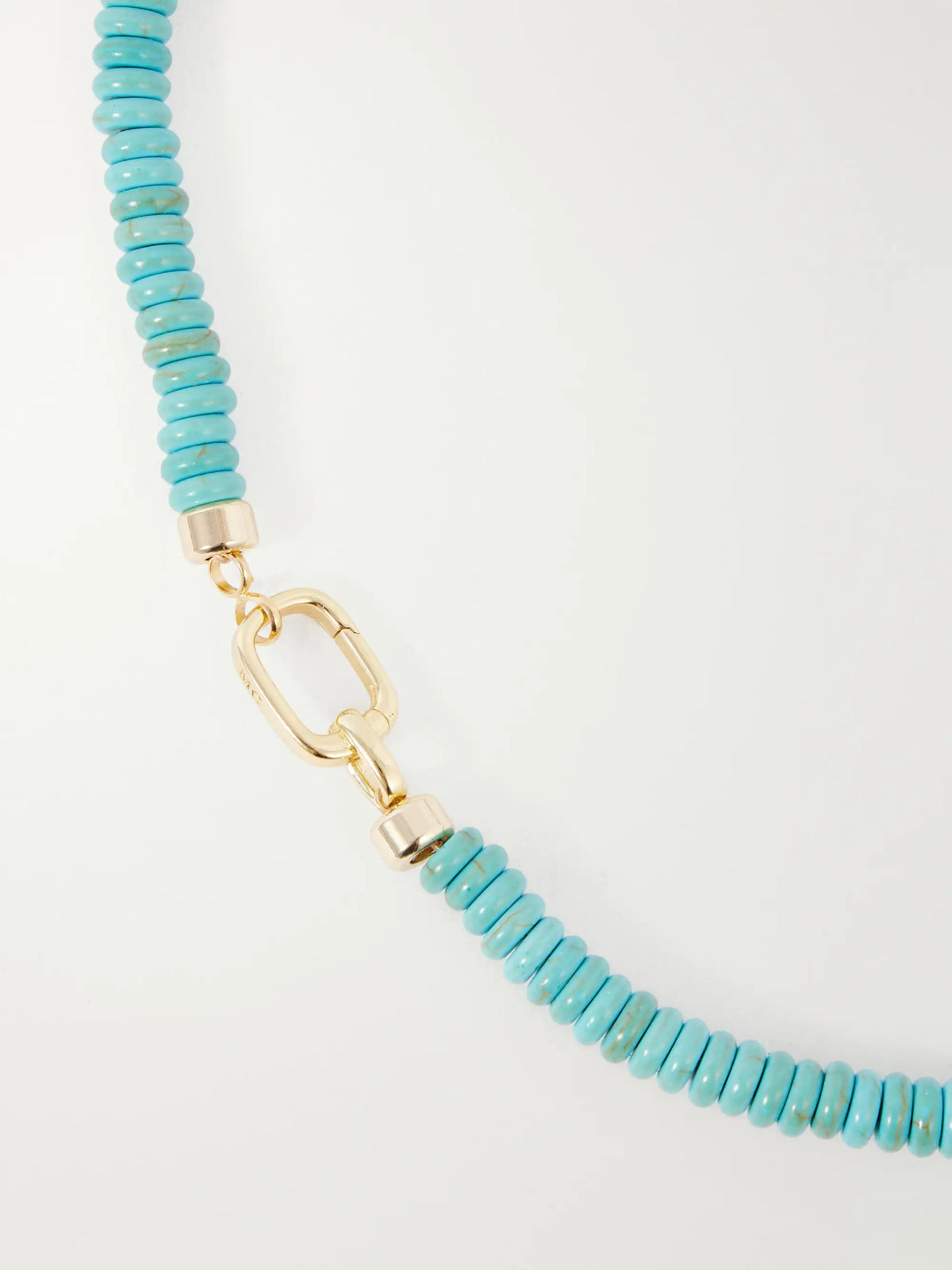 Martha Calvo Ella Turquoise And Crystals 14-karat Gold-plated Beaded Necklace