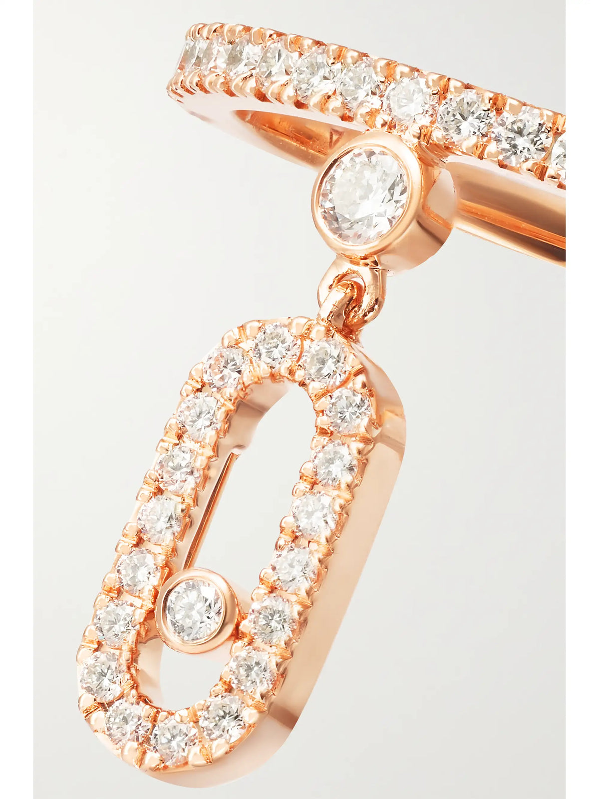 Move Uno Tassel 18-karat Rose Gold Diamond Ring